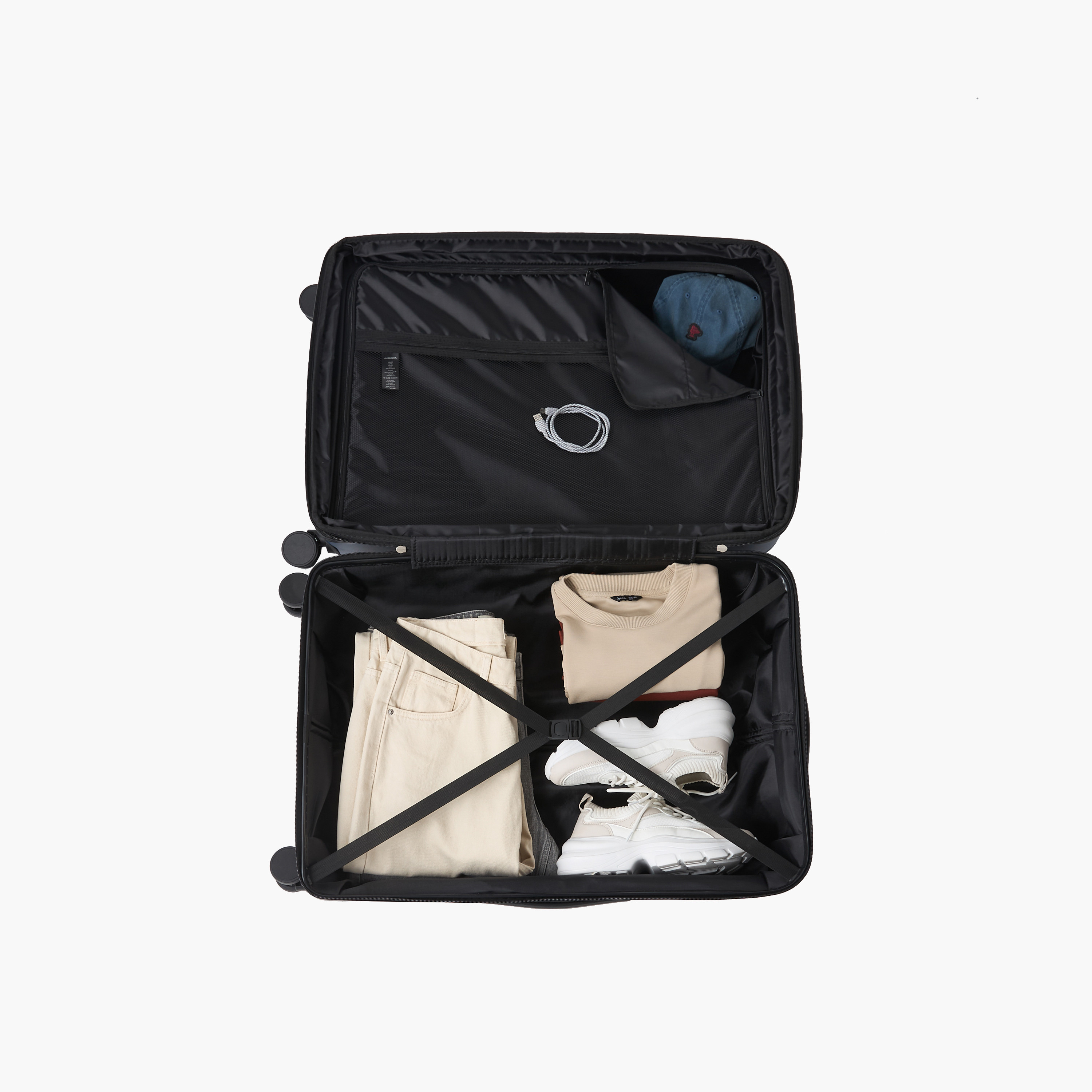 شنطة سفر صلبة بارزة الملمس بعجلات ومقبض قابل للسحب من أوكلان من شو إكسبريس-travel-luggagesandbags-luggage-image-3