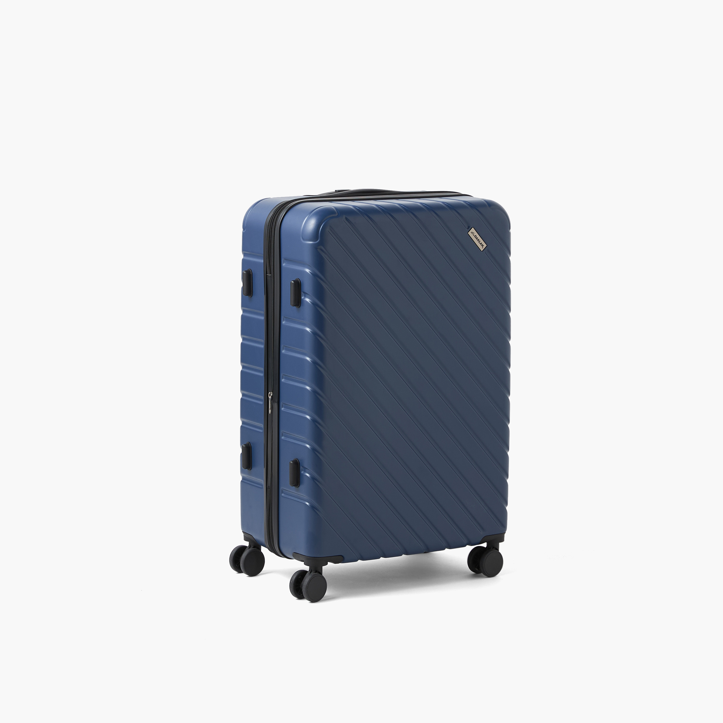 شنطة سفر صلبة بارزة الملمس بعجلات ومقبض قابل للسحب من أوكلان من شو إكسبريس-travel-luggagesandbags-luggage-image-5