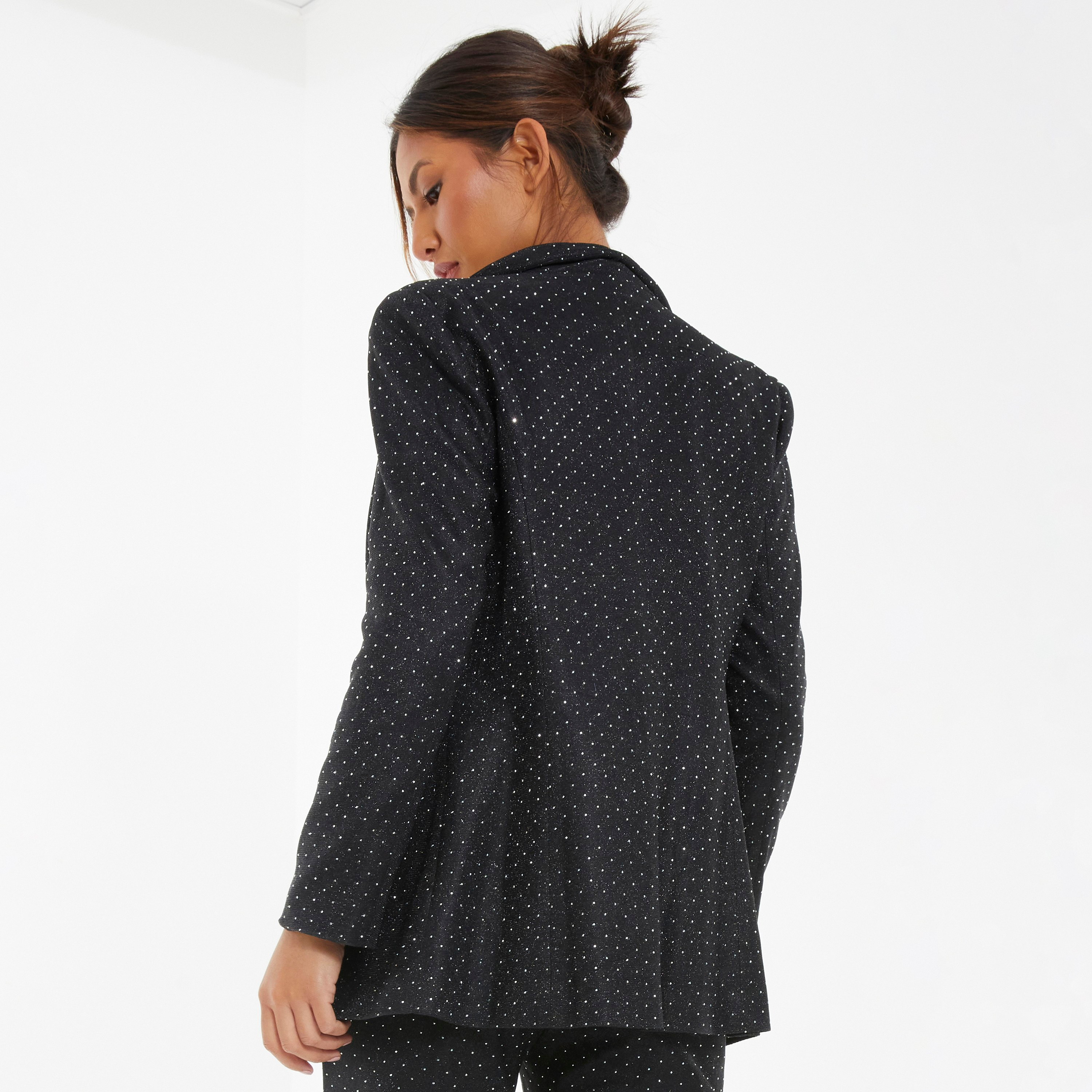 Quiz Glitter Notched Lapel Blazer-women-clothing-coatsandjackets-blazers-image-4