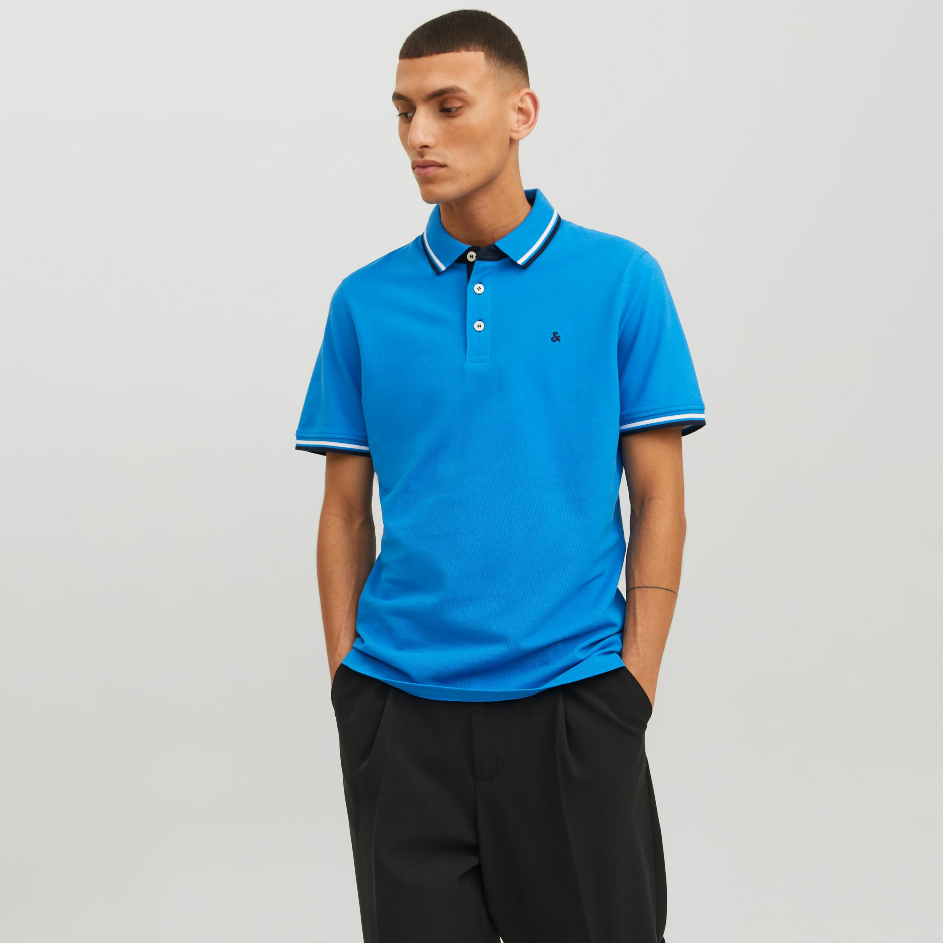 Jack & Jones Plain Short Sleeves Polo T-Shirt-men-clothing-tshirtsandpolos-polos-image-1