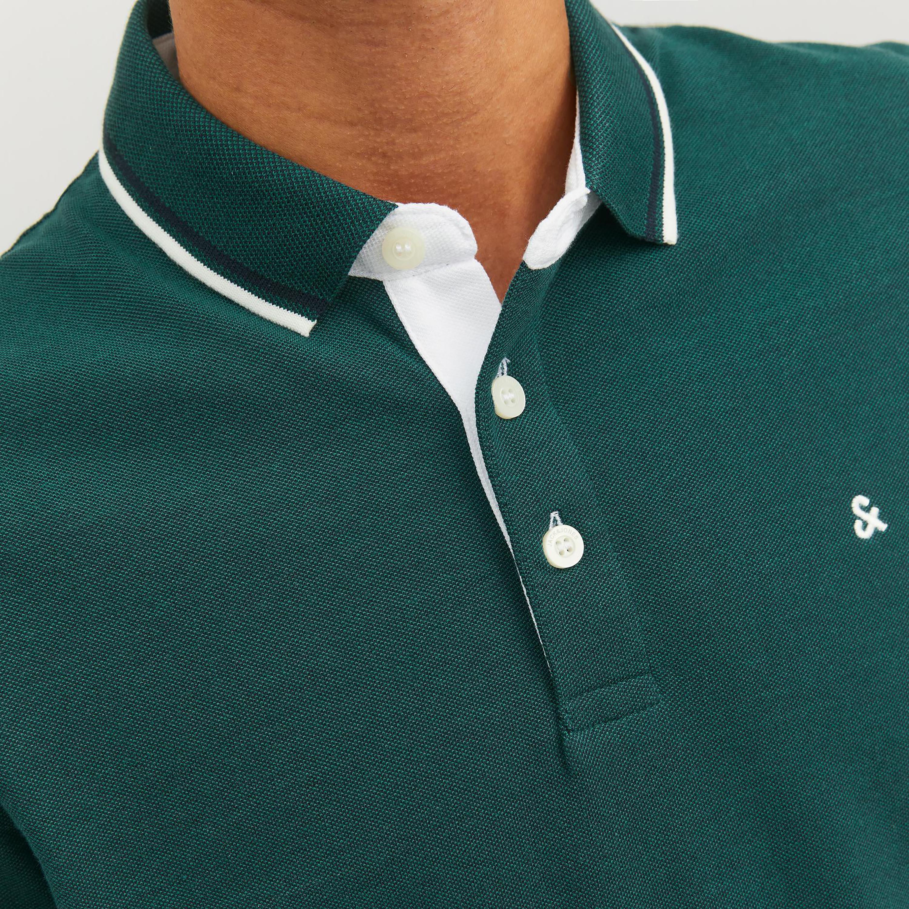 بولو تي شيرت من جاك آند جونز بأكمام قصيرة سادة-men-clothing-tshirtsandpolos-polos-image-8