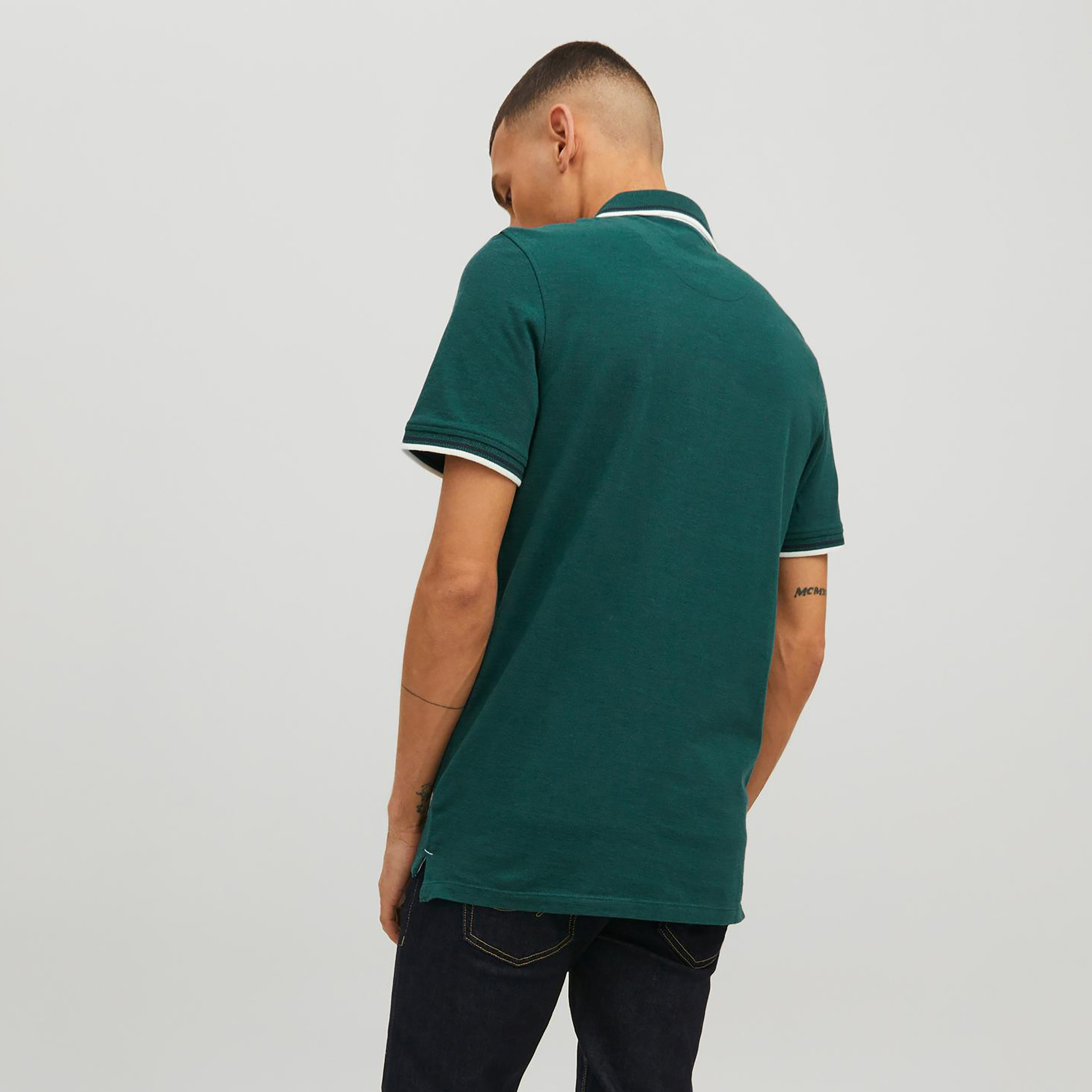 بولو تي شيرت من جاك آند جونز بأكمام قصيرة سادة-men-clothing-tshirtsandpolos-polos-image-9