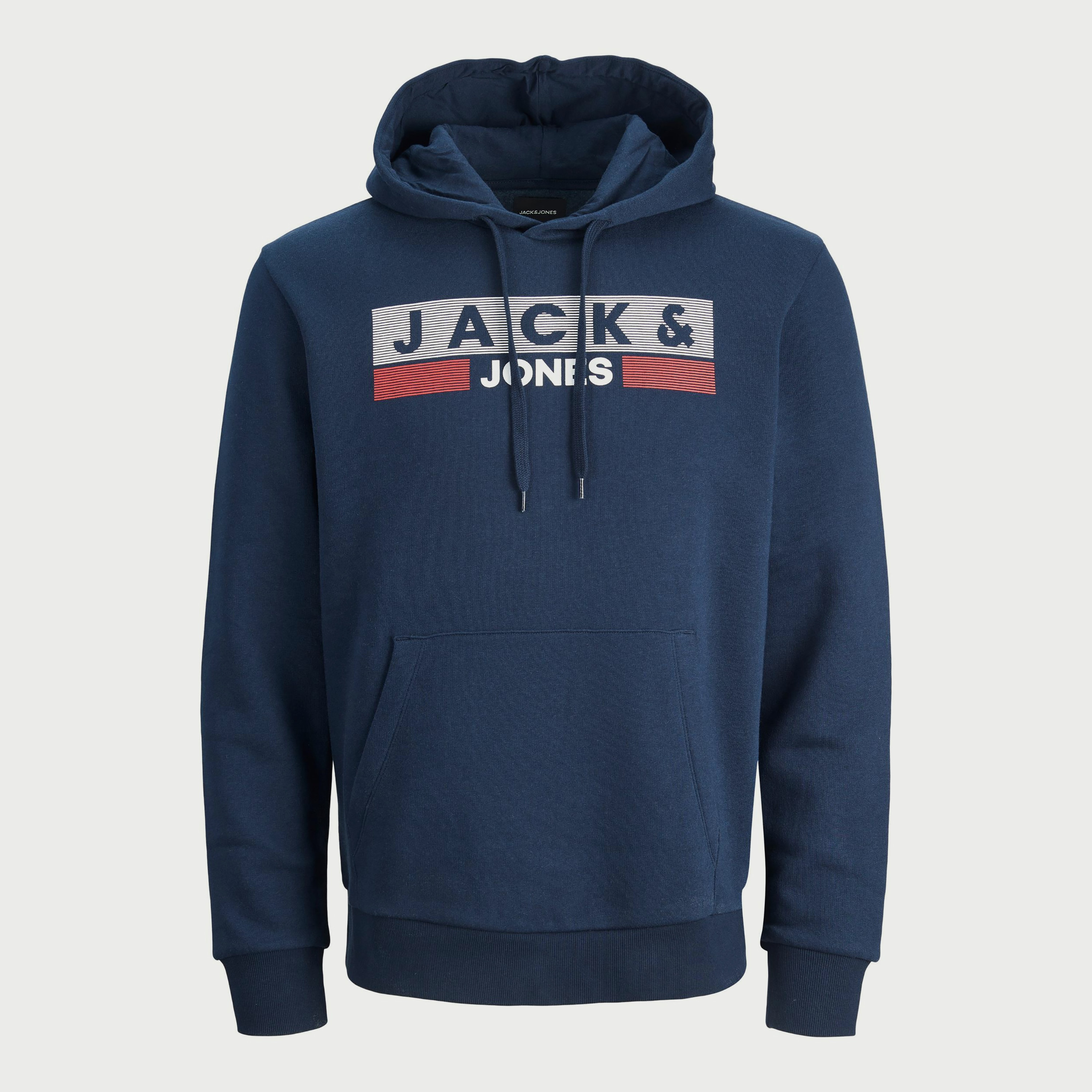 هودي من جاك آند جونز مع شعار بأكمام طويلة مع جيب كانغارو-men-winterwear-hoodiesandsweatshirts-image-1