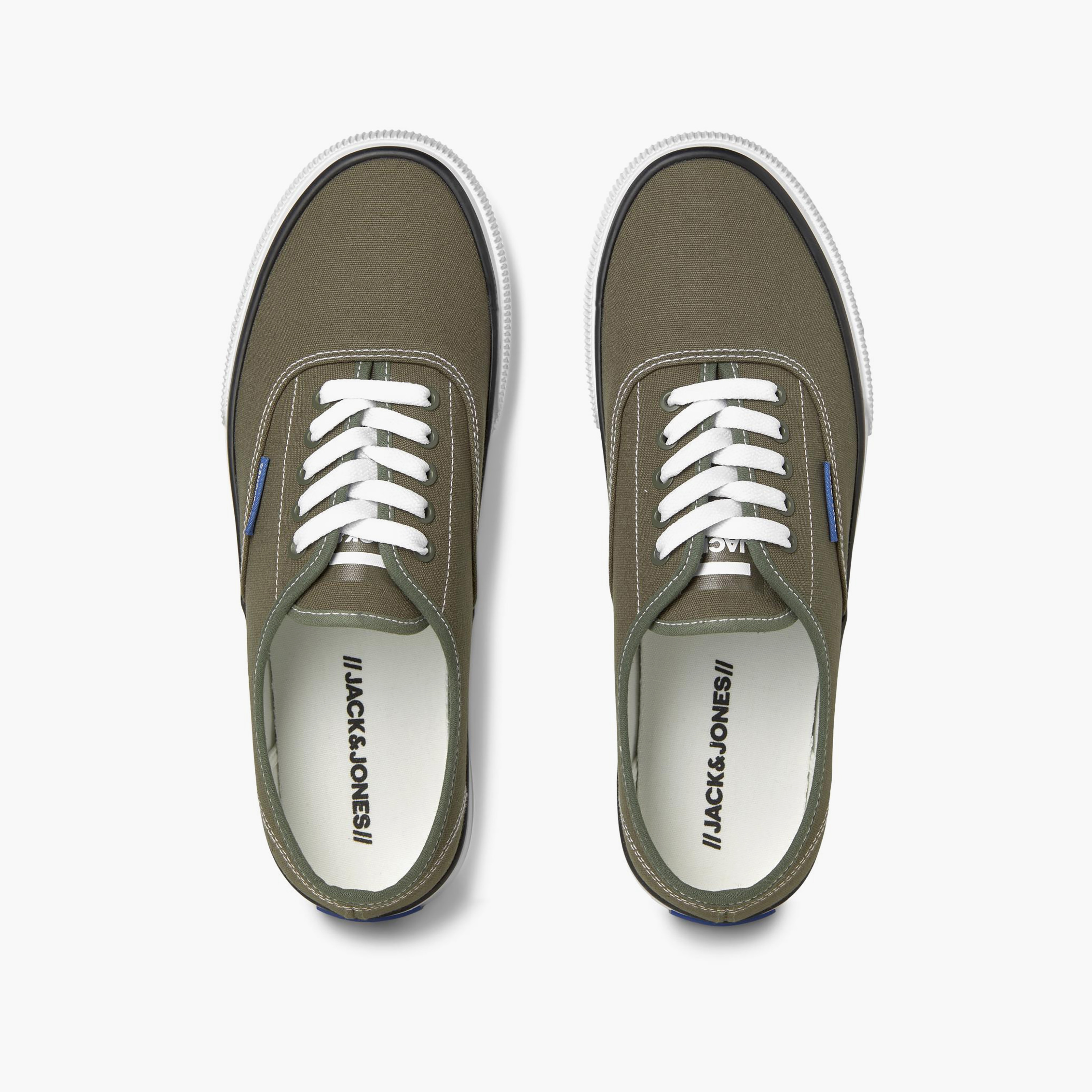 12201283 | سنيكرز ذو كانفاس من جاك آند جونز للرجال مع رباط برقبة منخفضة-men-shoes-sneakers-image-7