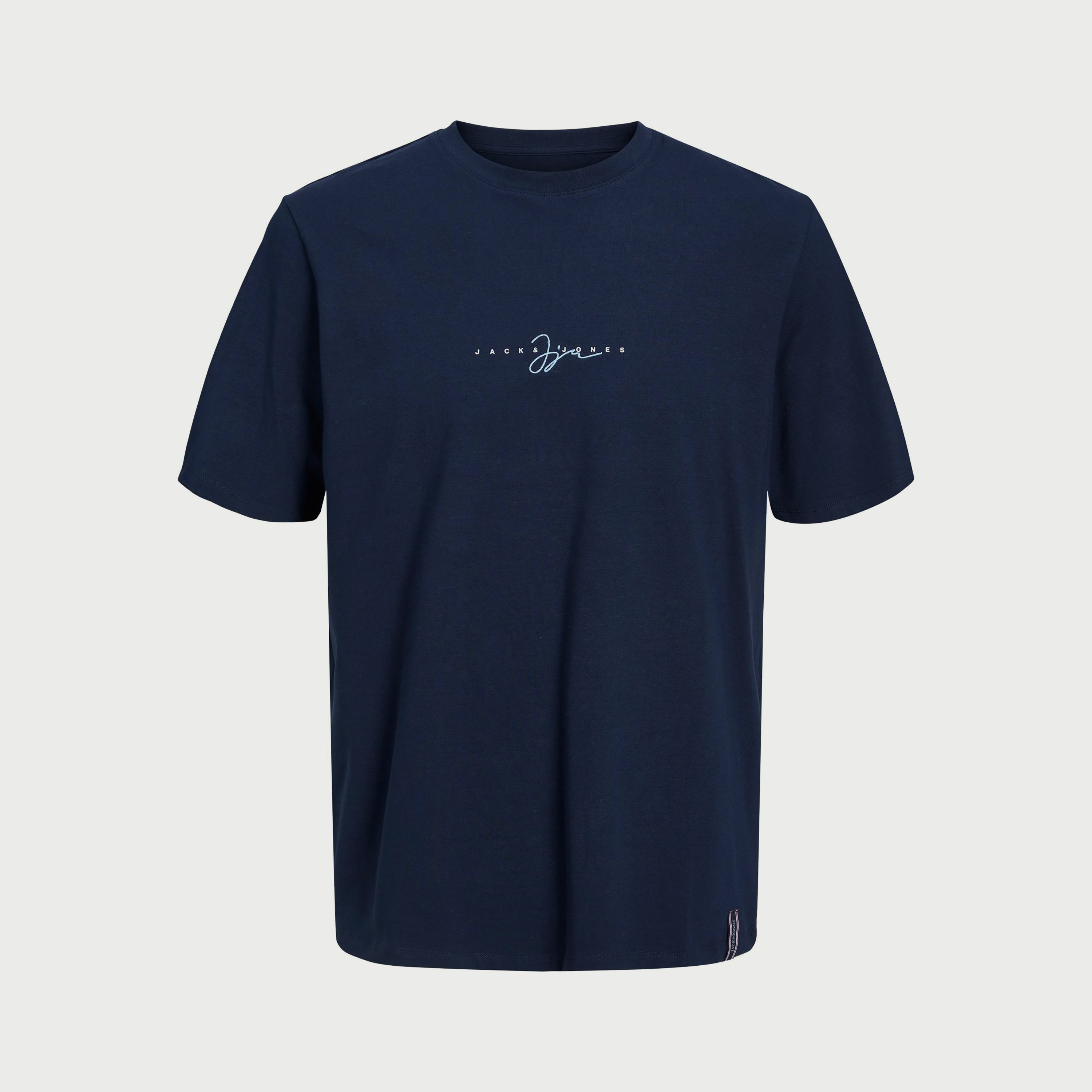 تي شيرت بأكمام قصيرة مطرز بياقة مستديرة من جاك اند جونز-men-clothing-tshirtsandpolos-tshirts-image-1