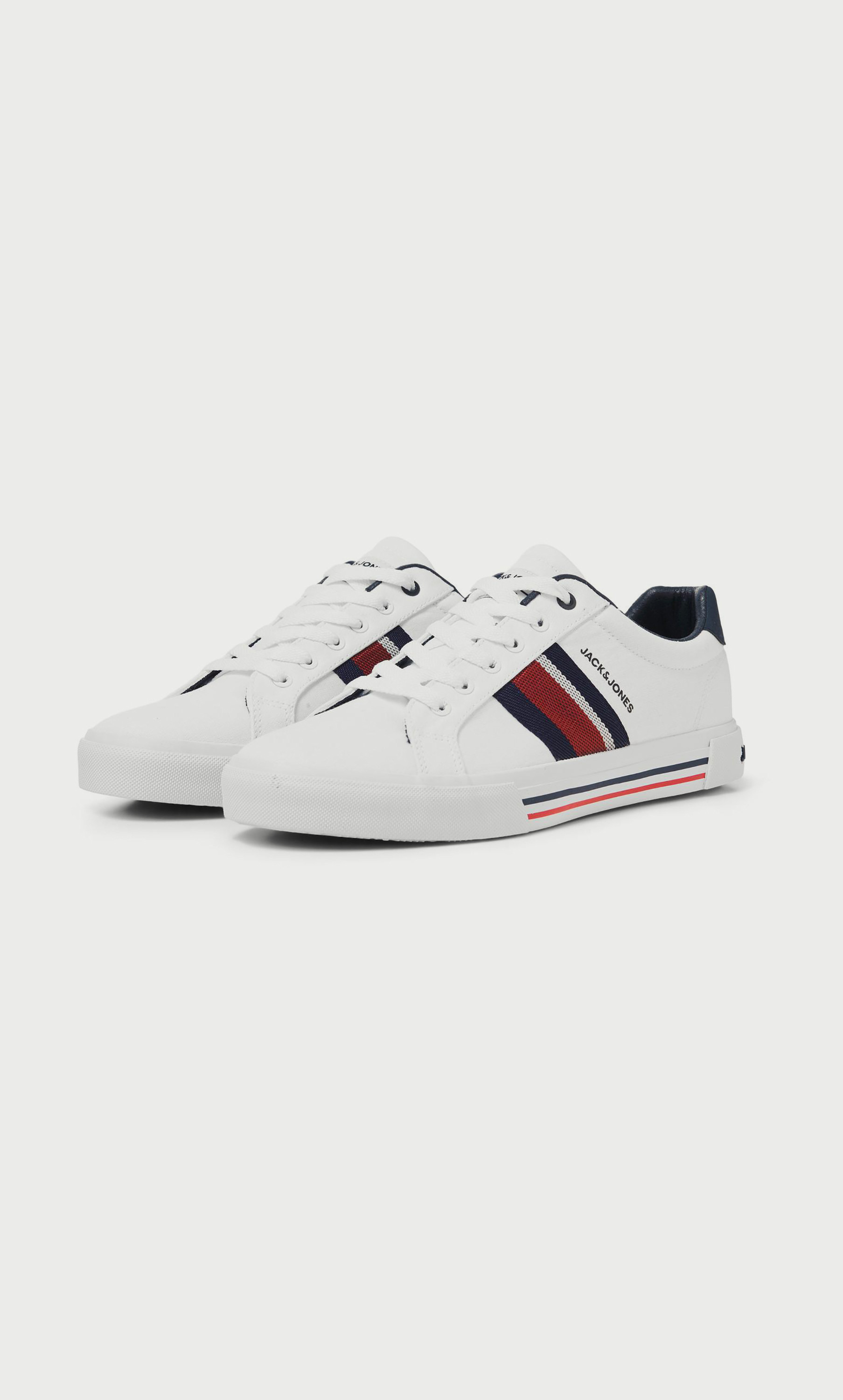 Jack & Jones Men's Low Top Lace Up Canvas Sneakers-men-shoes-sneakers-image-7