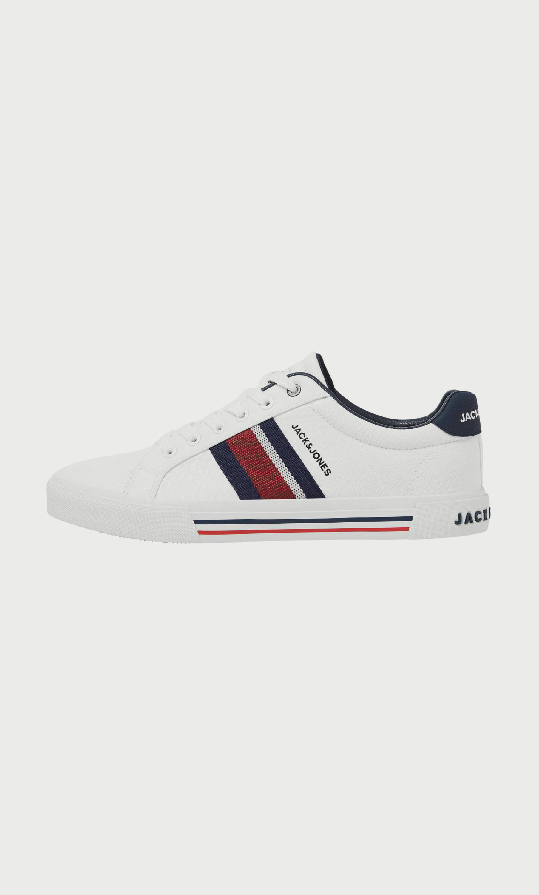 Jack & Jones Men's Low Top Lace Up Canvas Sneakers-men-shoes-sneakers-image-8