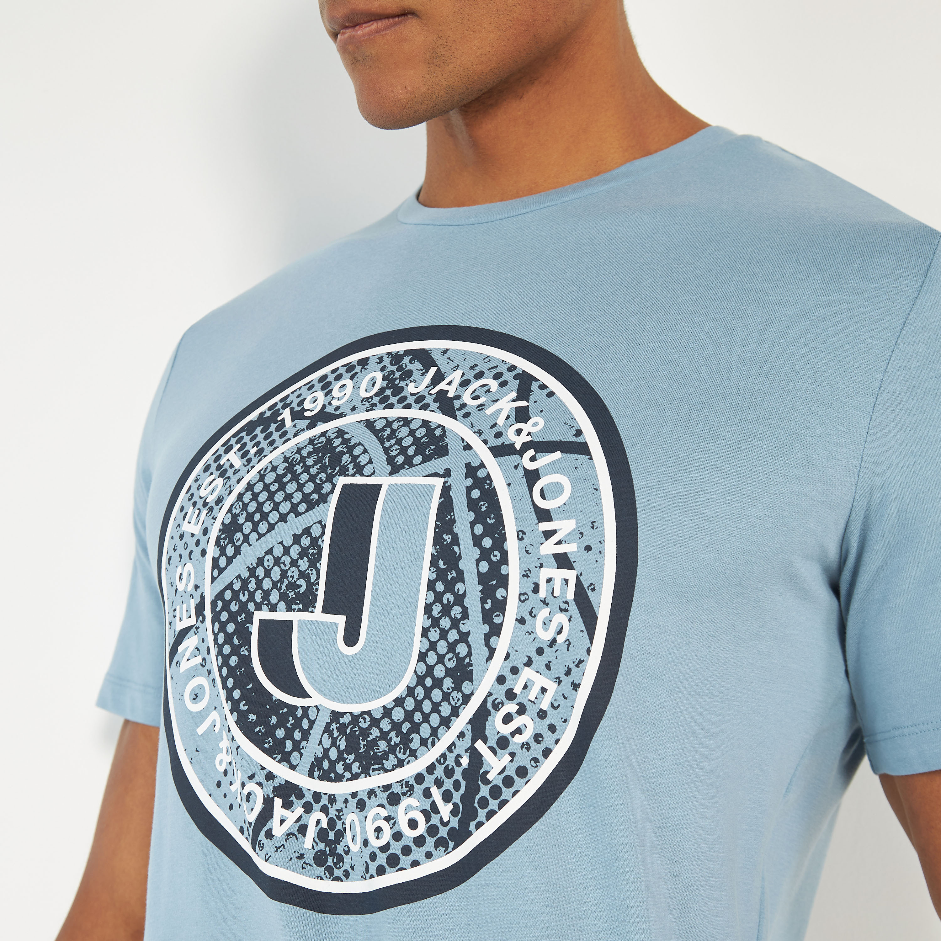 Jack & Jones Printed Crew Neck Short Sleeves T-Shirt-men-clothing-tshirtsandpolos-tshirts-image-4
