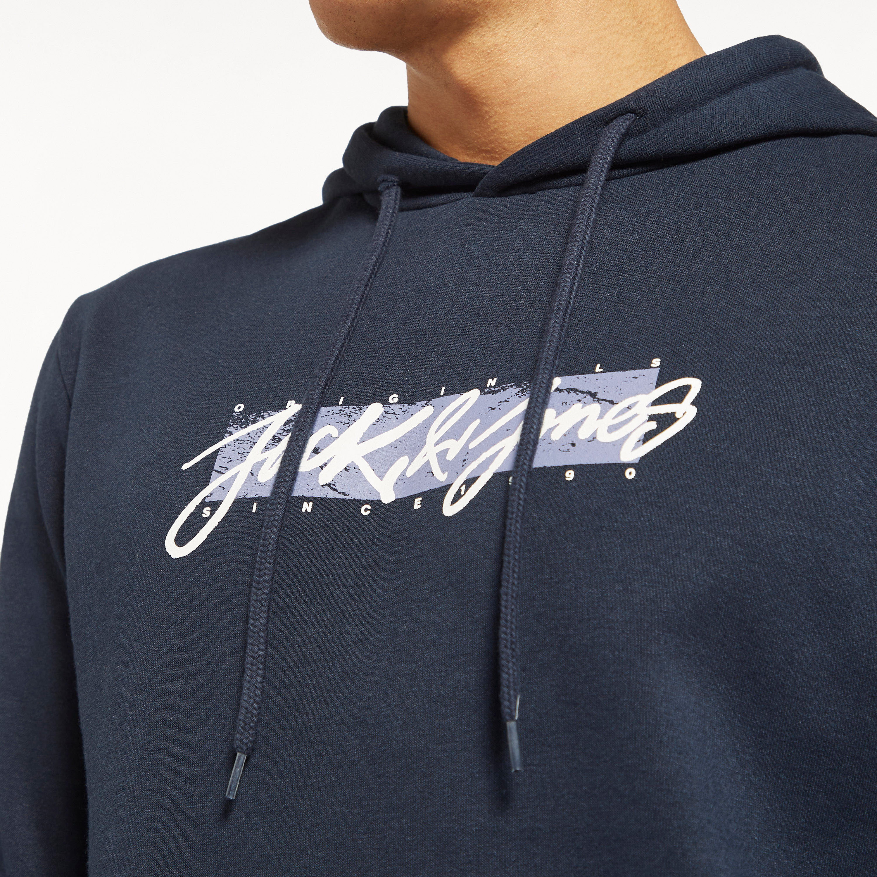 Jack & Jones Hooded Neck Long Sleeves Sweatshirt-men-winterwear-hoodiesandsweatshirts-image-2