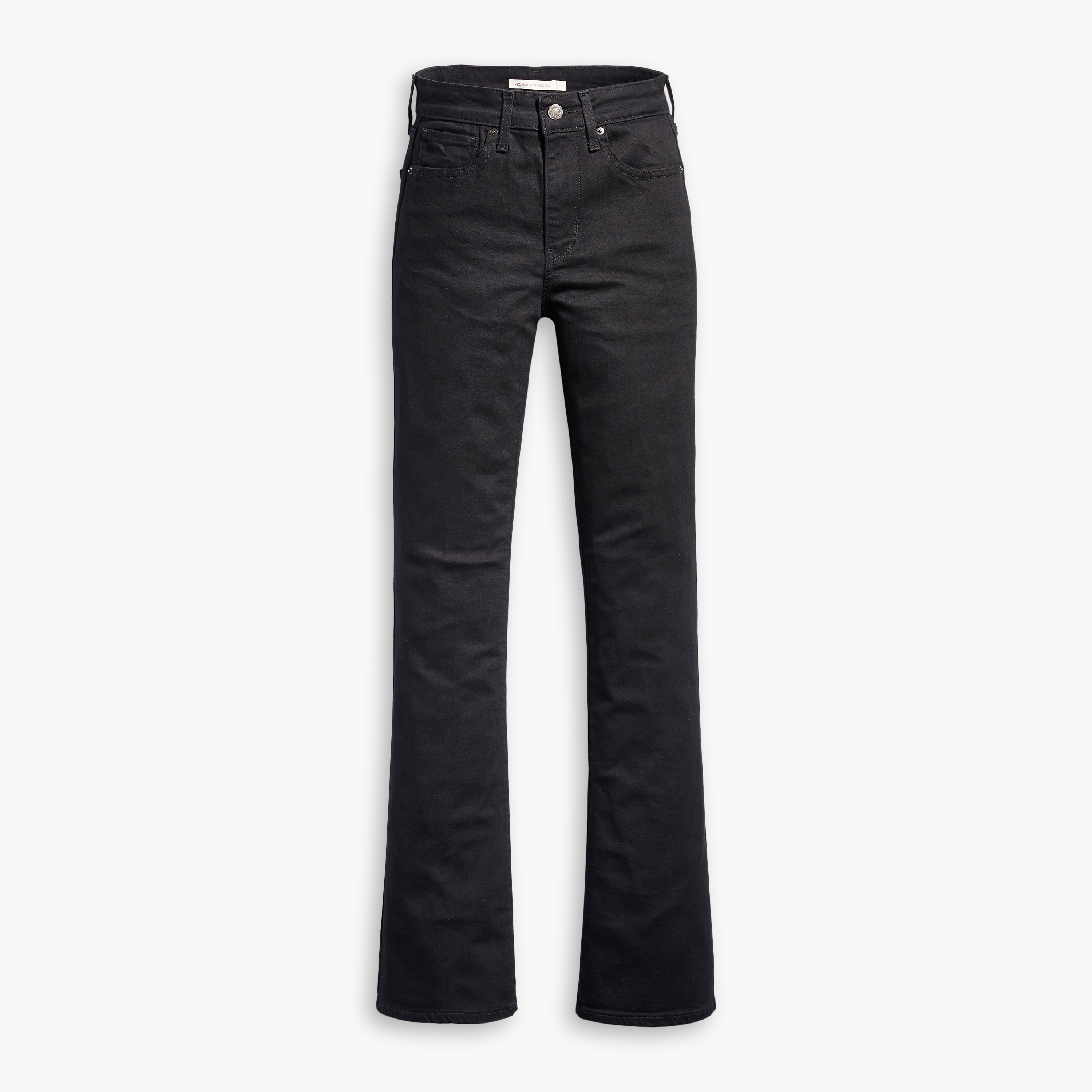 جينز ليفيس 725 أسود بإغلاق أزرار عالية الارتفاع بقطع حذاء-women-clothing-bottoms-jeans-image-4