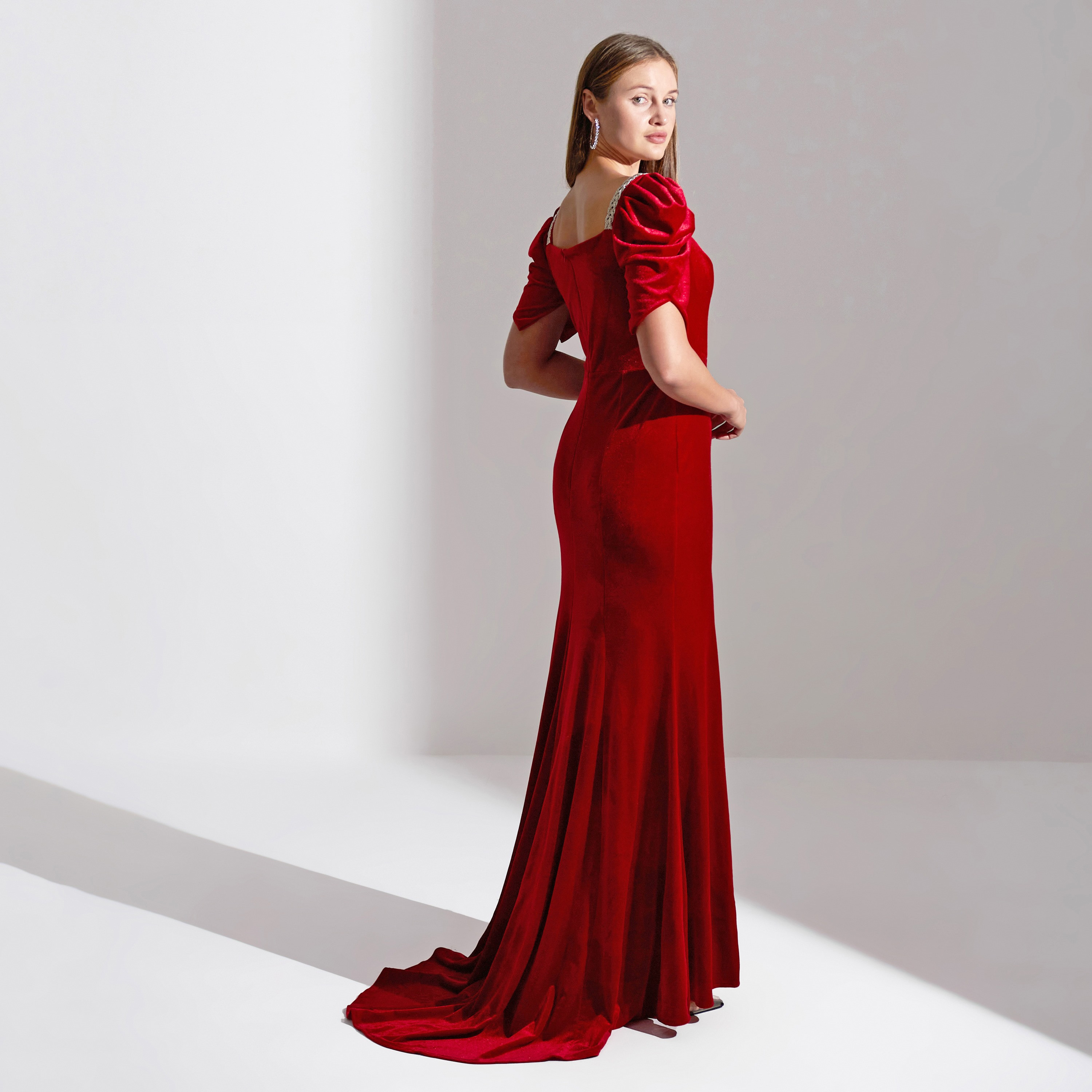 فستان ماكسي نسائي للسهرات من أكاديا مخملي برقبة مربعة وذيل حورية البحر-women-clothing-dresses-image-9