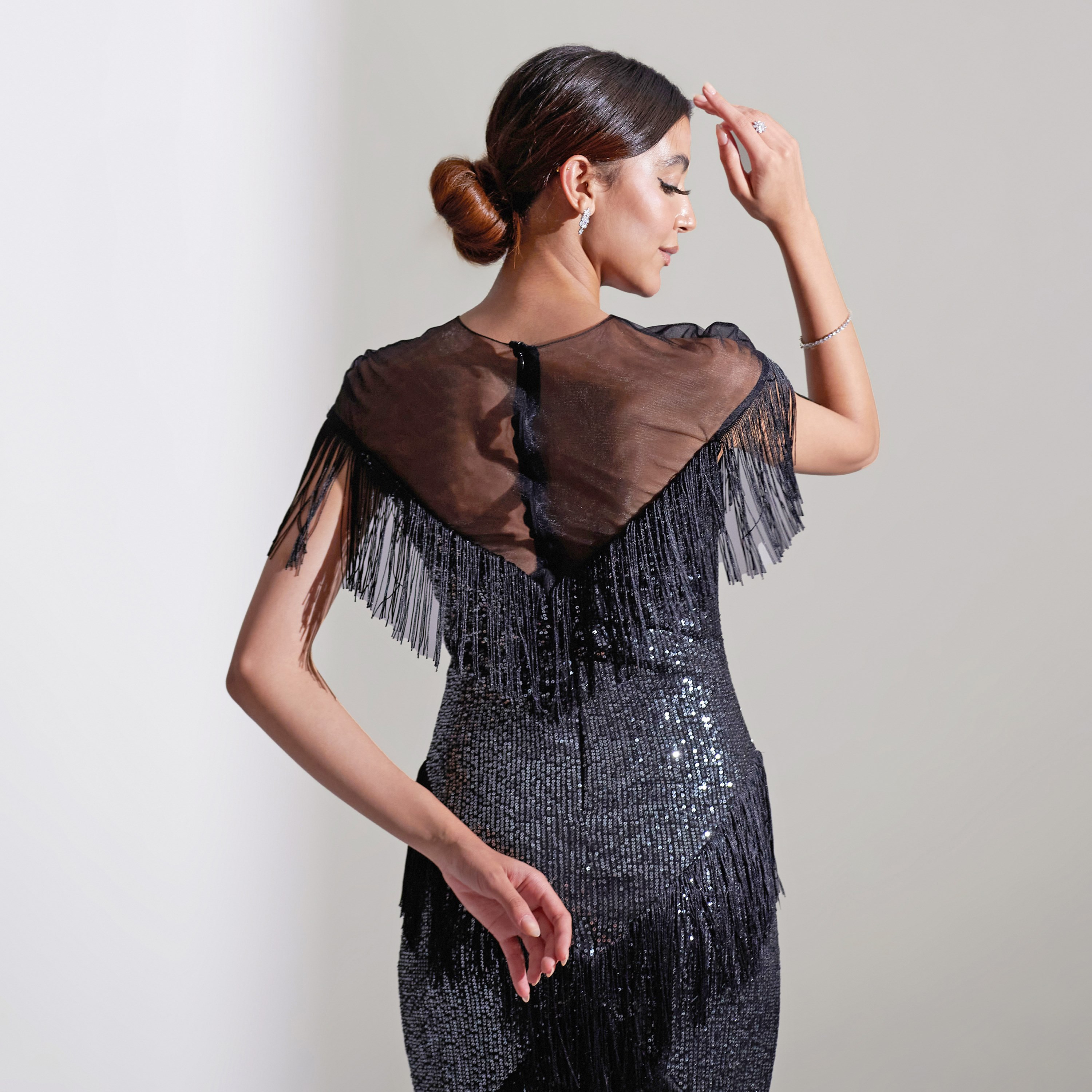 فستان ماكسي نسائي من أكاديا مزين بالترتر وطبقات من التول للسهرات-women-clothing-dresses-image-17