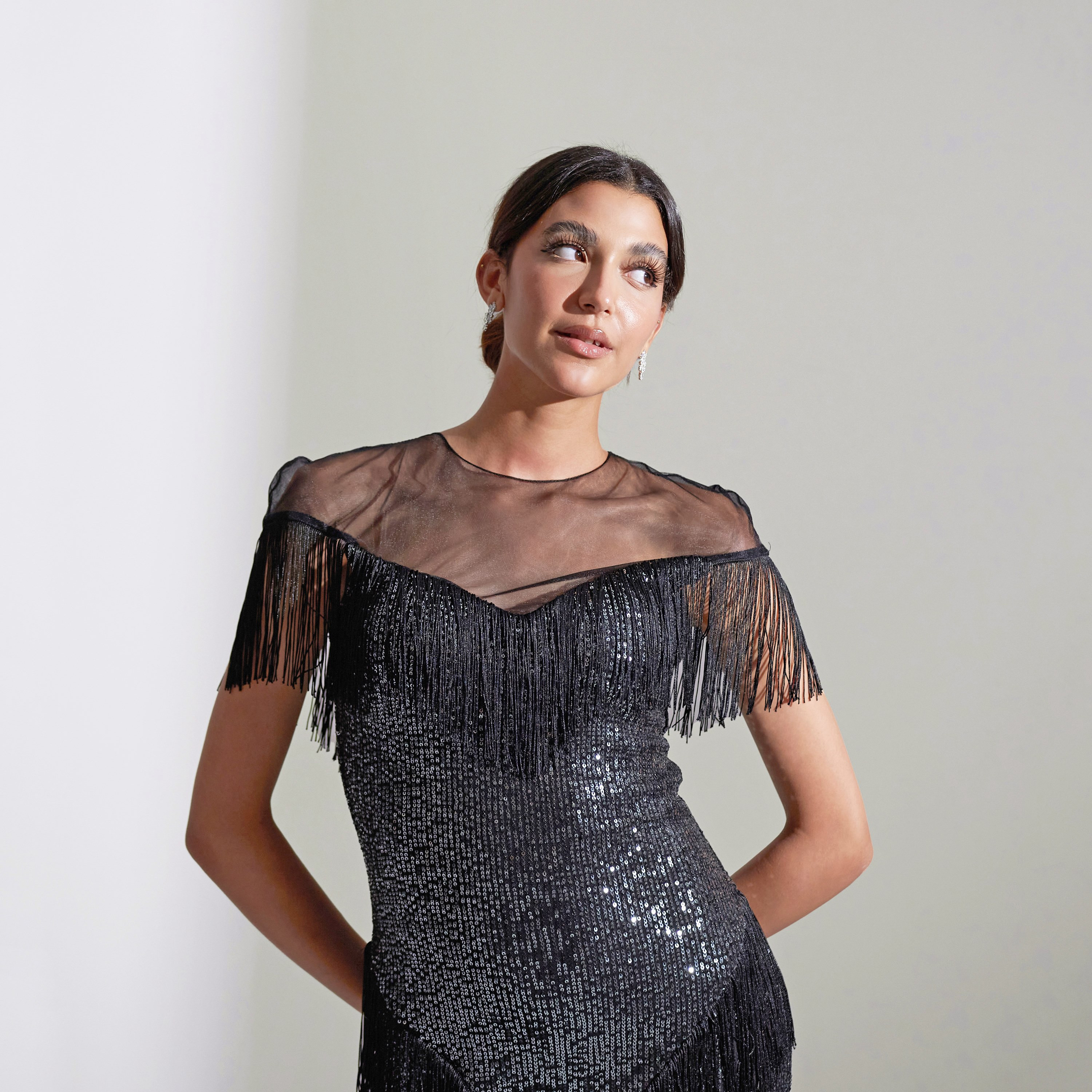 فستان ماكسي نسائي من أكاديا مزين بالترتر وطبقات من التول للسهرات-women-clothing-dresses-image-18