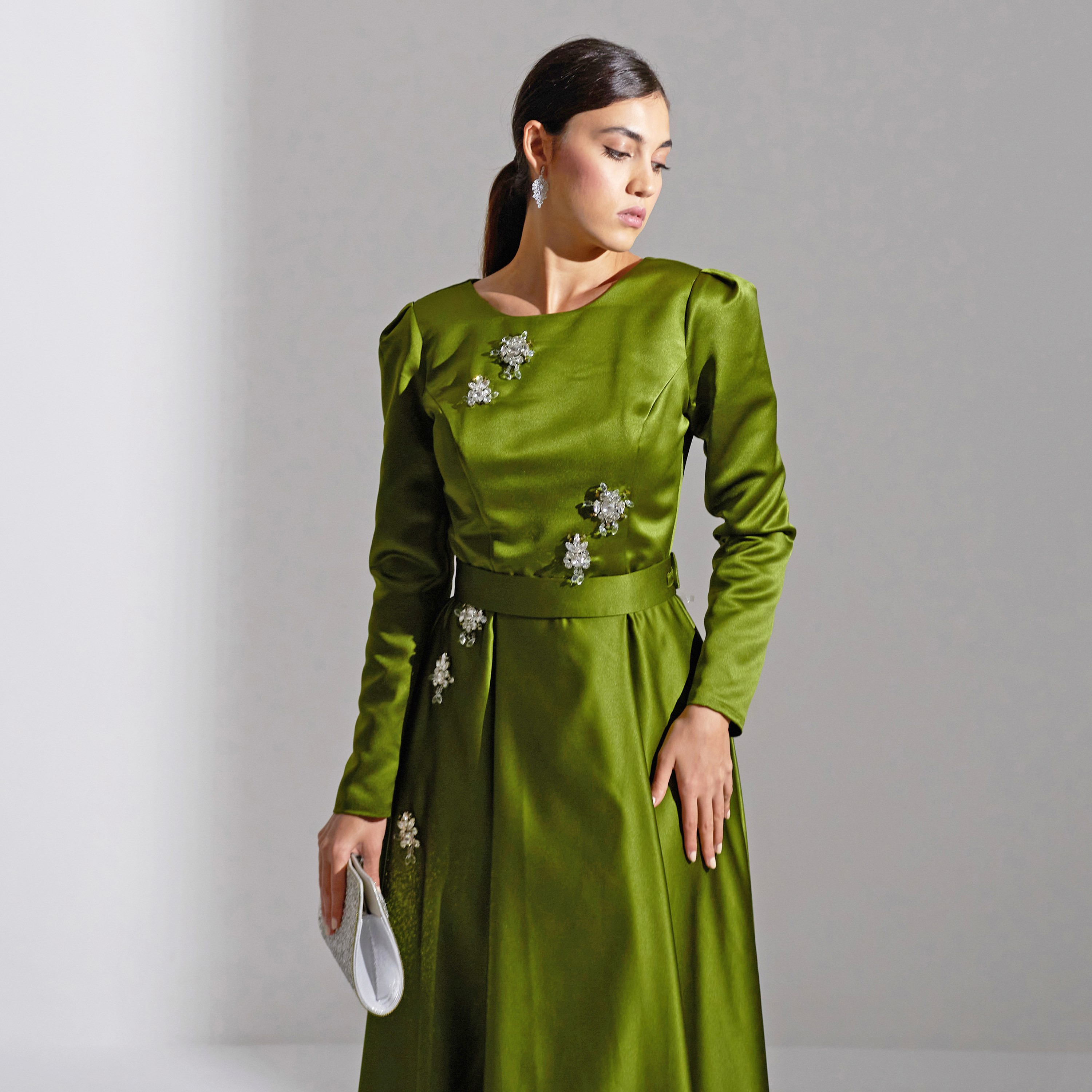 Akadia Crystal Flora Broch Satin Evening Women's Maxi Dress-women-clothing-dresses-image-17