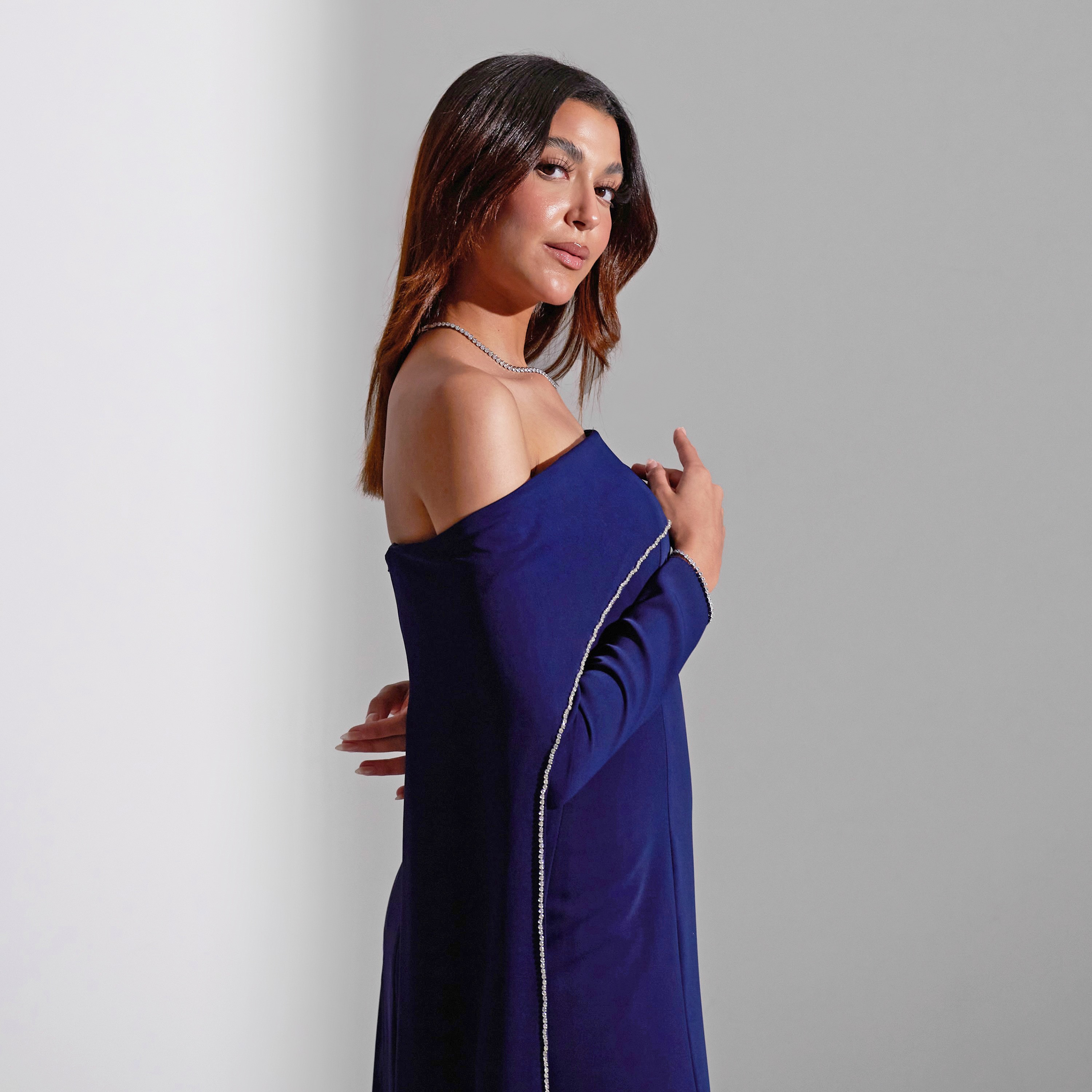Akadia Off Shoulder Neck Float Sleeves Crepe Evening Women's Maxi Dress-women-clothing-dresses-image-16