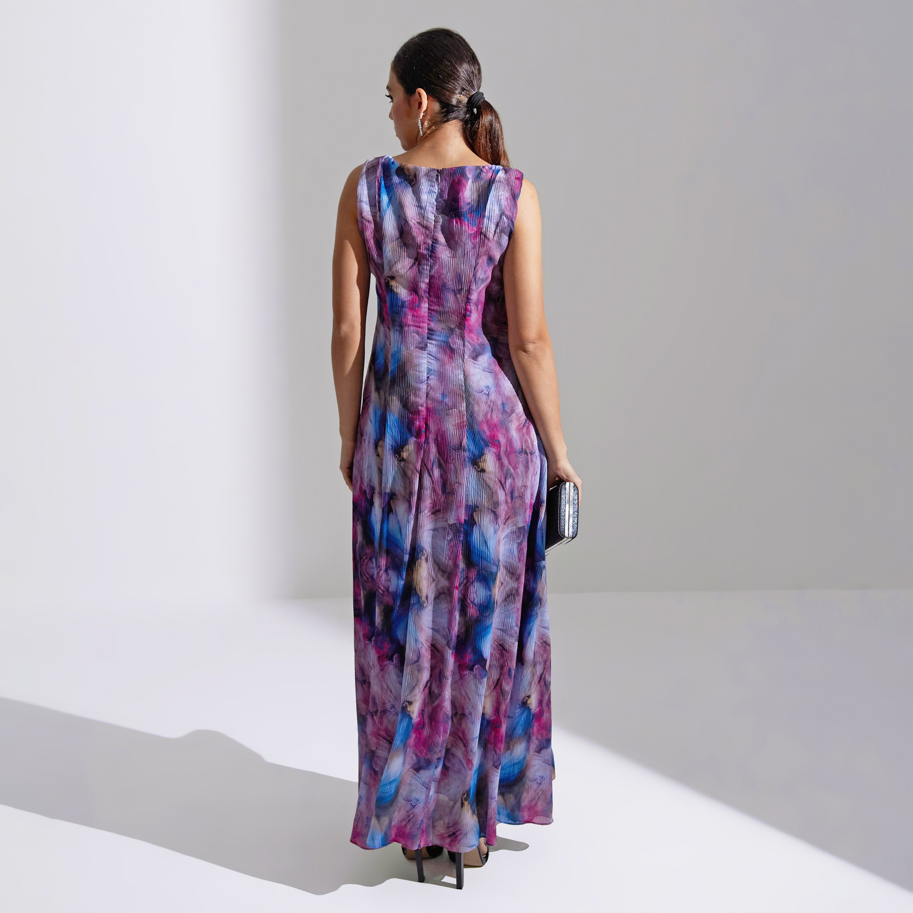 Akadia Floral Panels Chiffon Evening Women's Maxi Dress-women-clothing-dresses-image-10