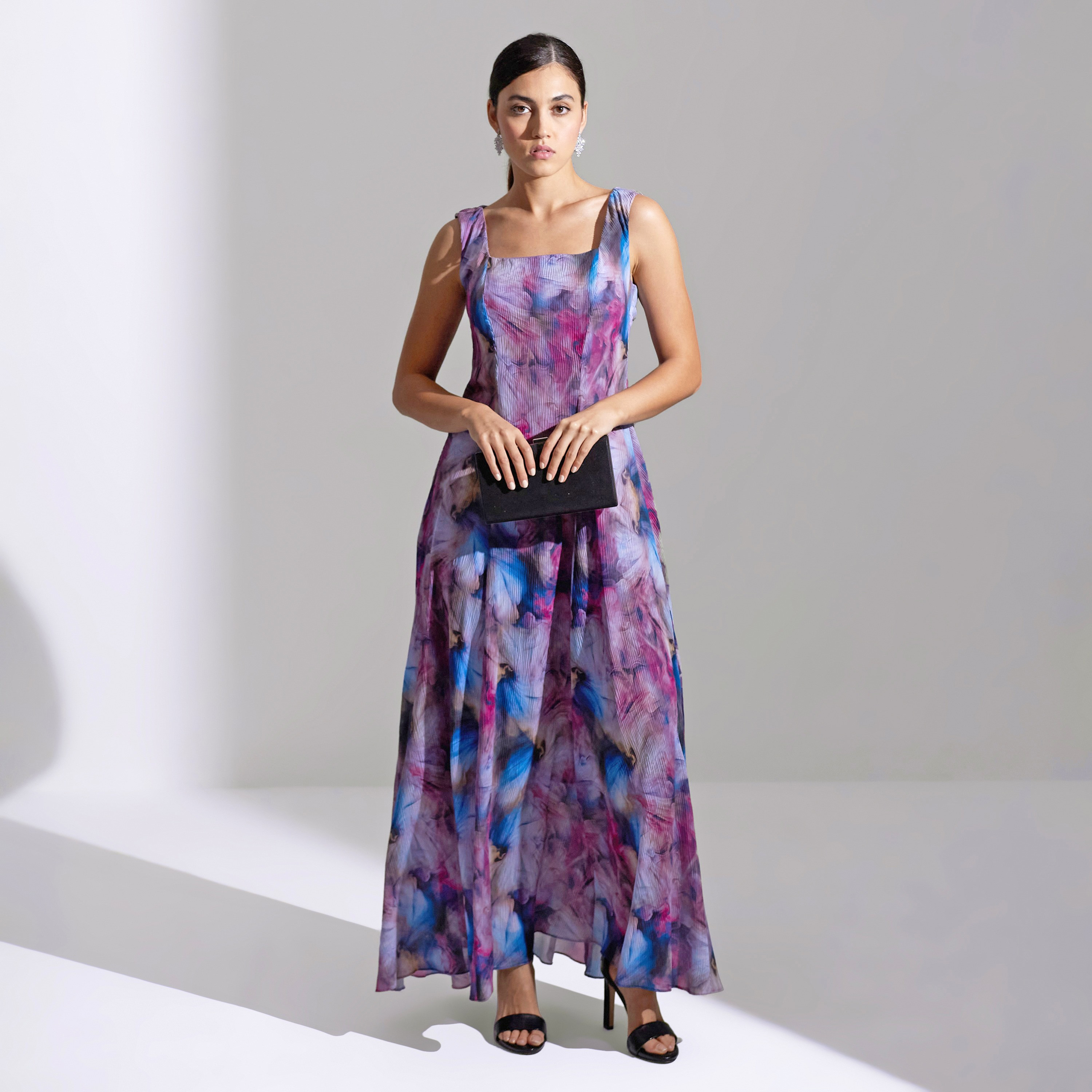 Akadia Floral Panels Chiffon Evening Women's Maxi Dress-women-clothing-dresses-image-11