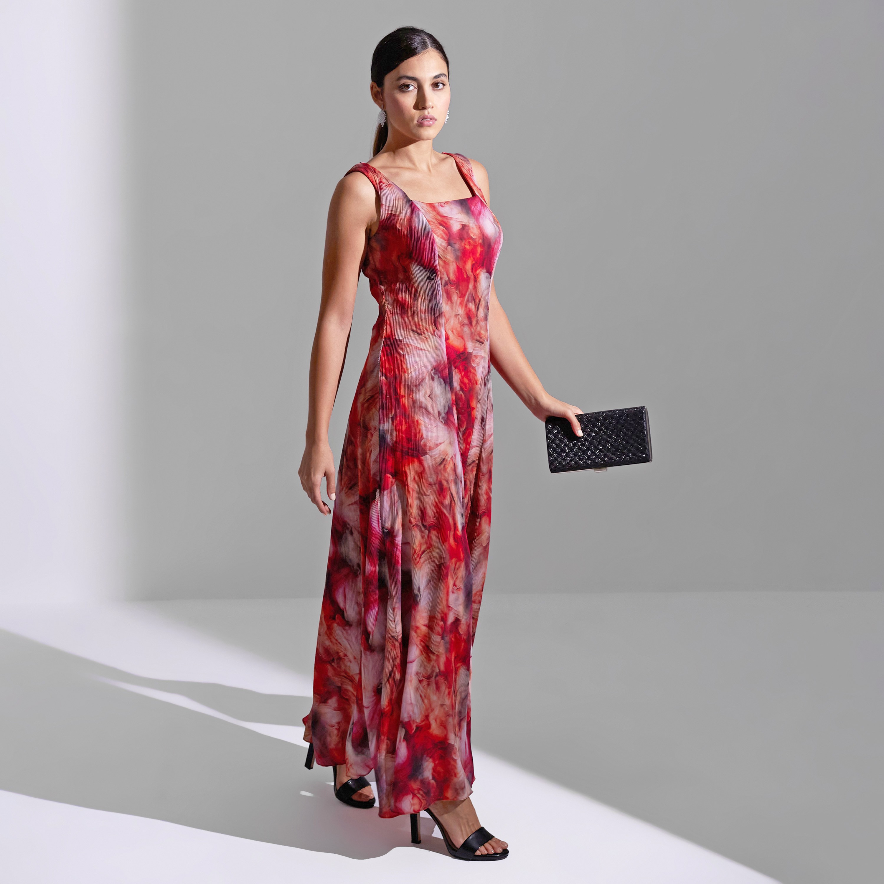Akadia Floral Panels Chiffon Evening Women's Maxi Dress-women-clothing-dresses-image-2