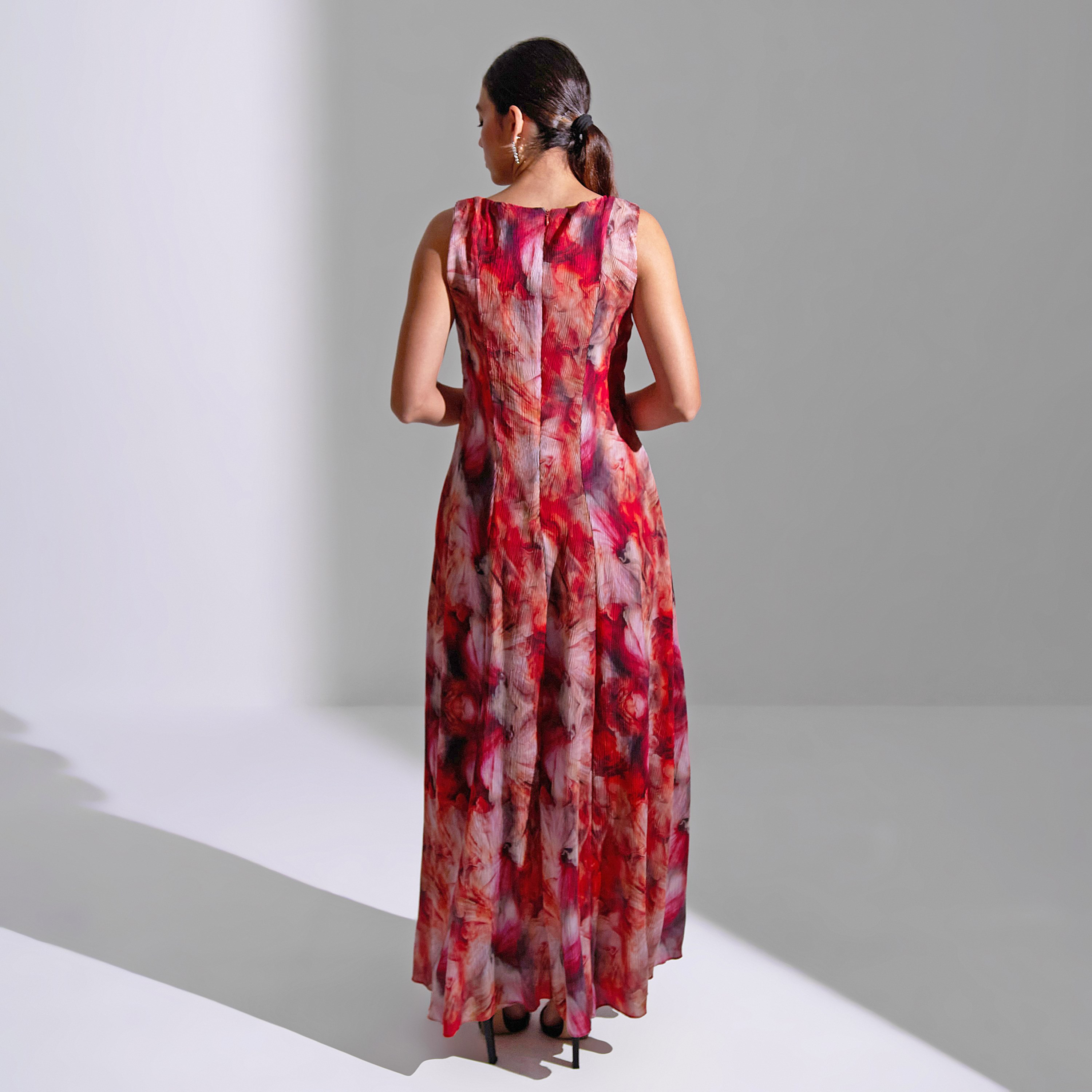 Akadia Floral Panels Chiffon Evening Women's Maxi Dress-women-clothing-dresses-image-3