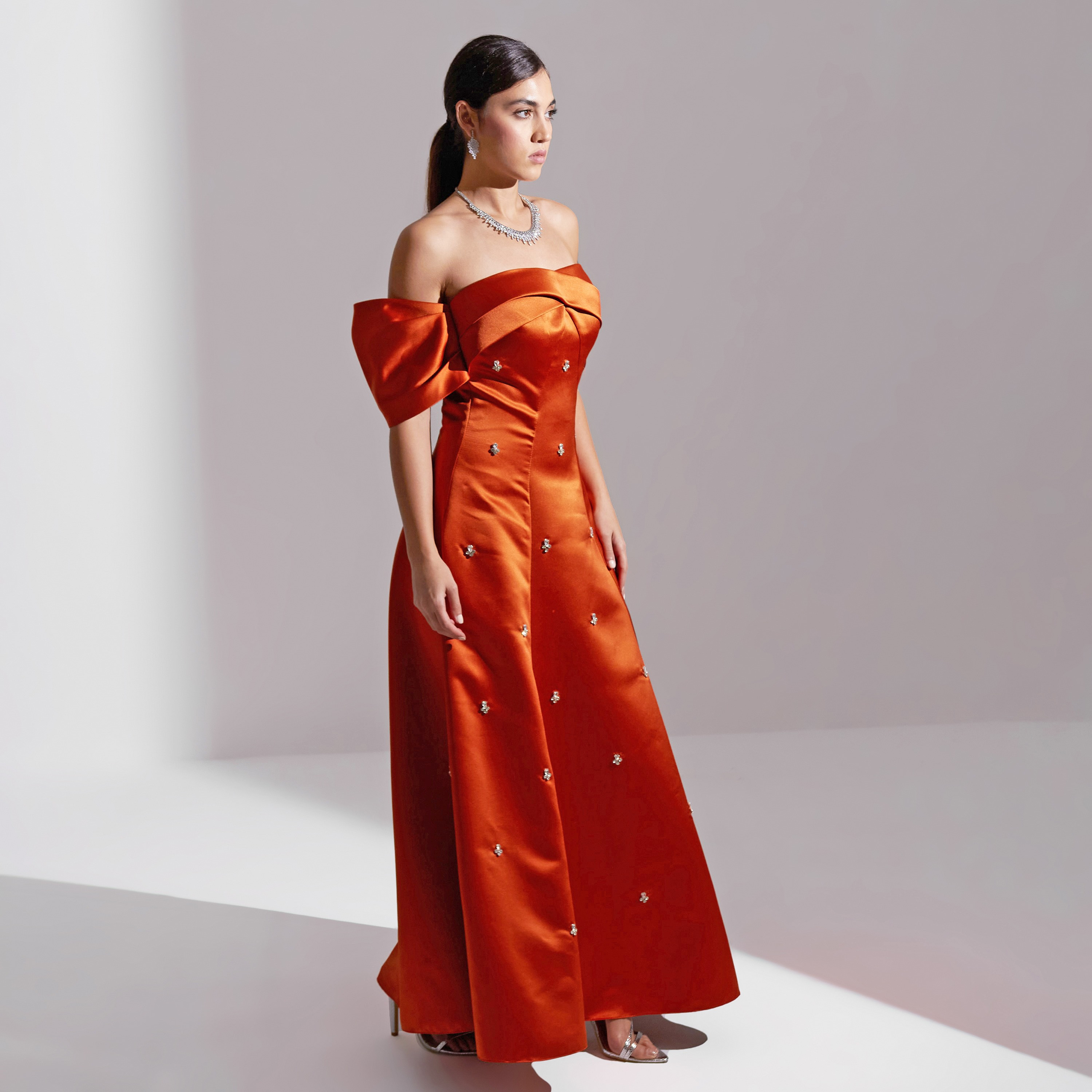 Akadia Off Shoulder Satin Evening Women's Maxi Dress-women-clothing-dresses-image-2