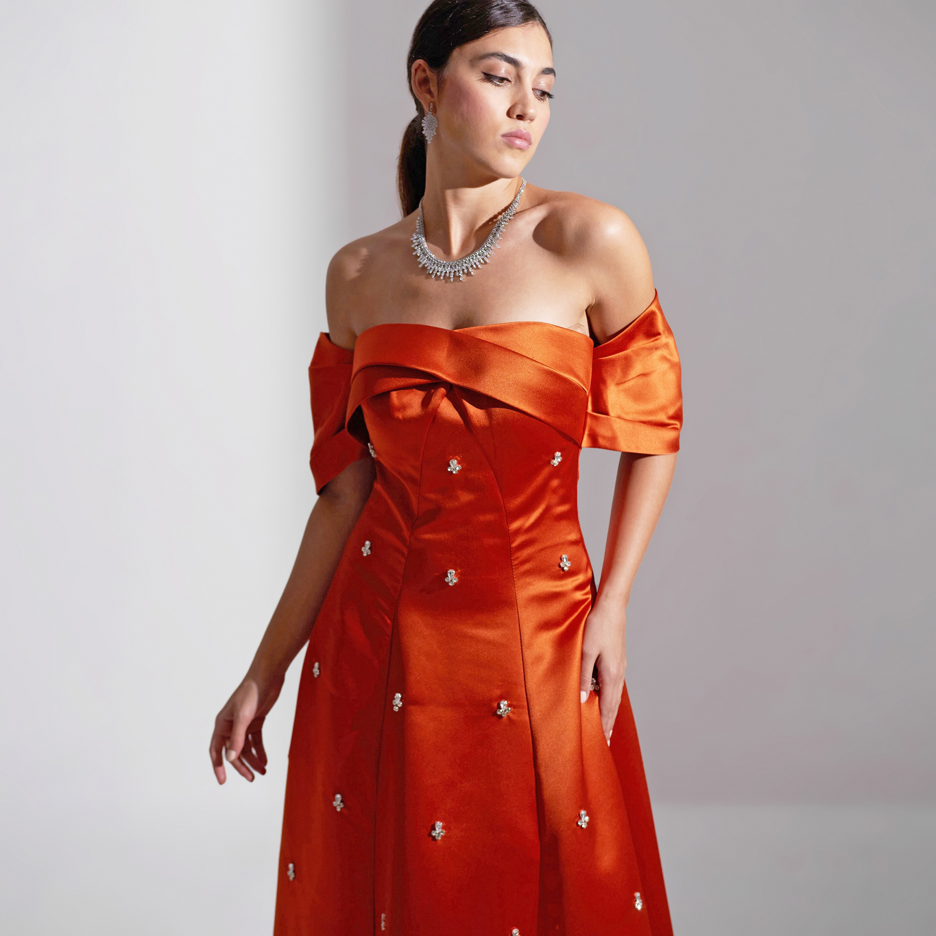 Akadia Off Shoulder Satin Evening Women's Maxi Dress-women-clothing-dresses-image-5