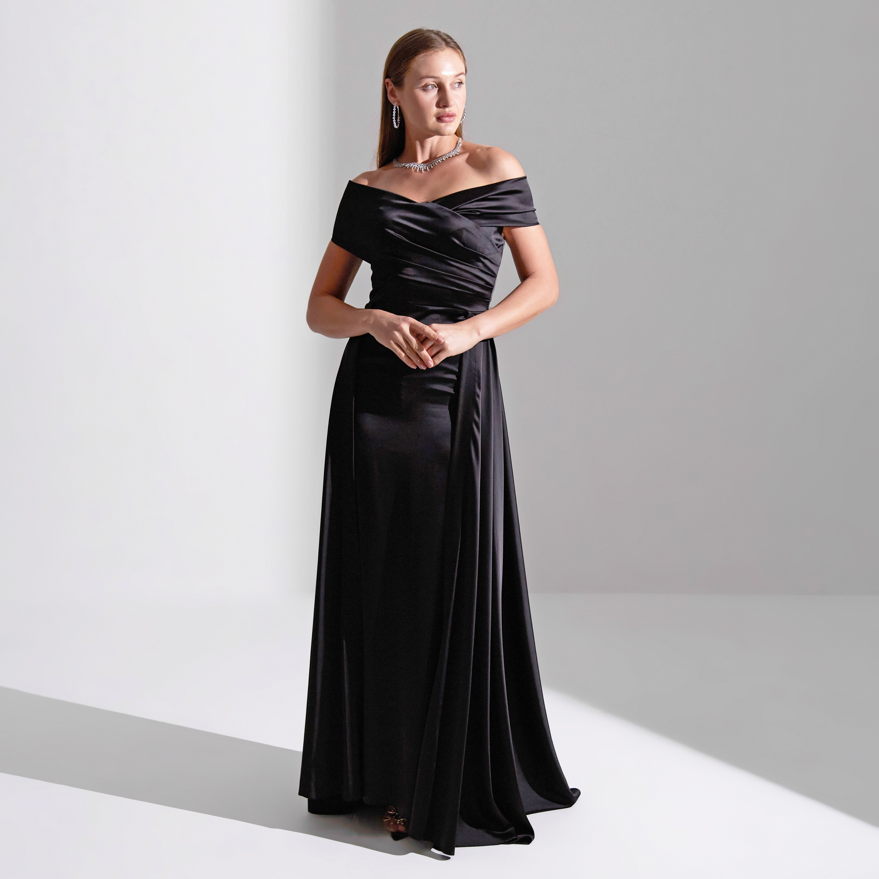 Akadia Wrap Bust Satin Evening Women's Maxi Dress-women-clothing-dresses-image-6