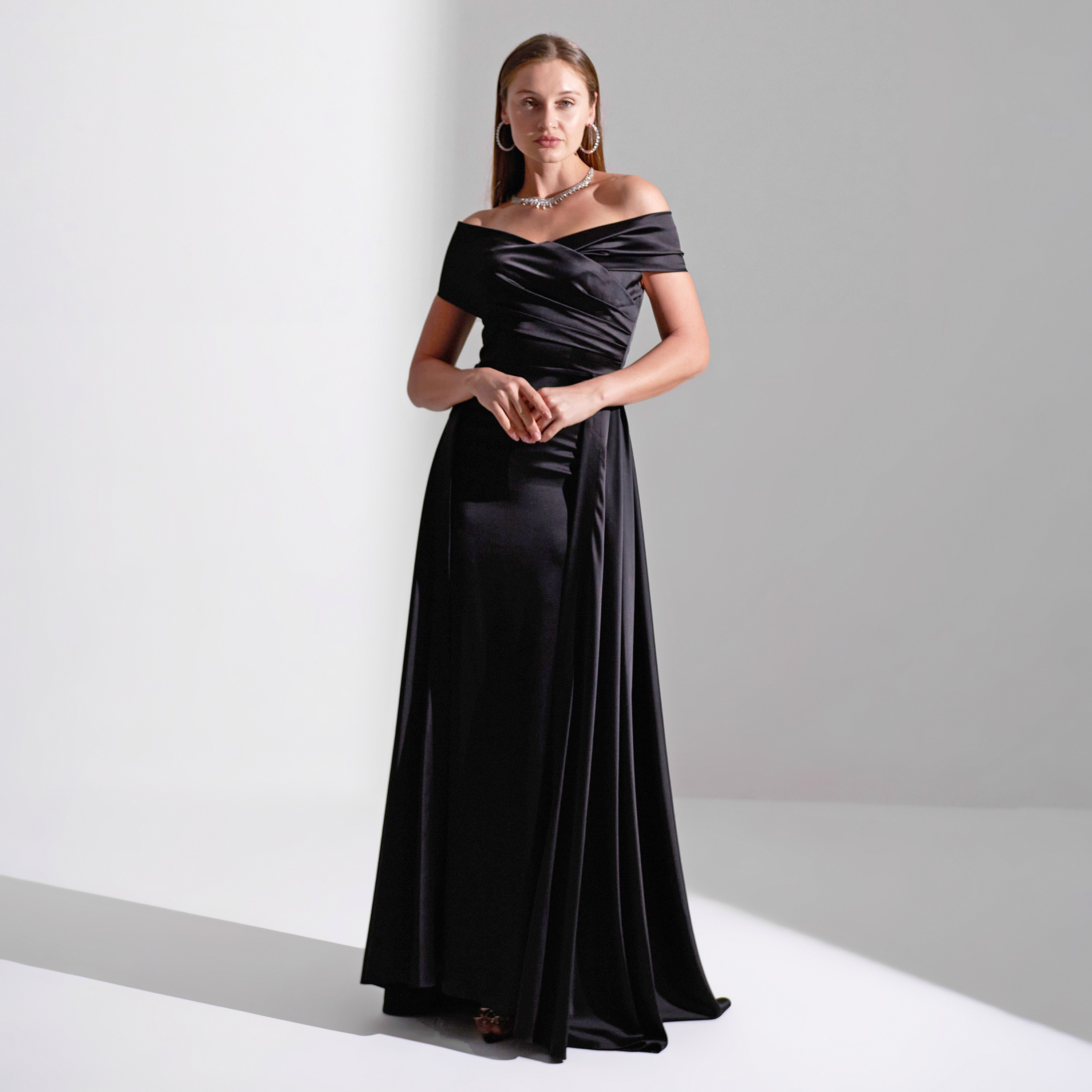 Akadia Wrap Bust Satin Evening Women's Maxi Dress-women-clothing-dresses-image-9