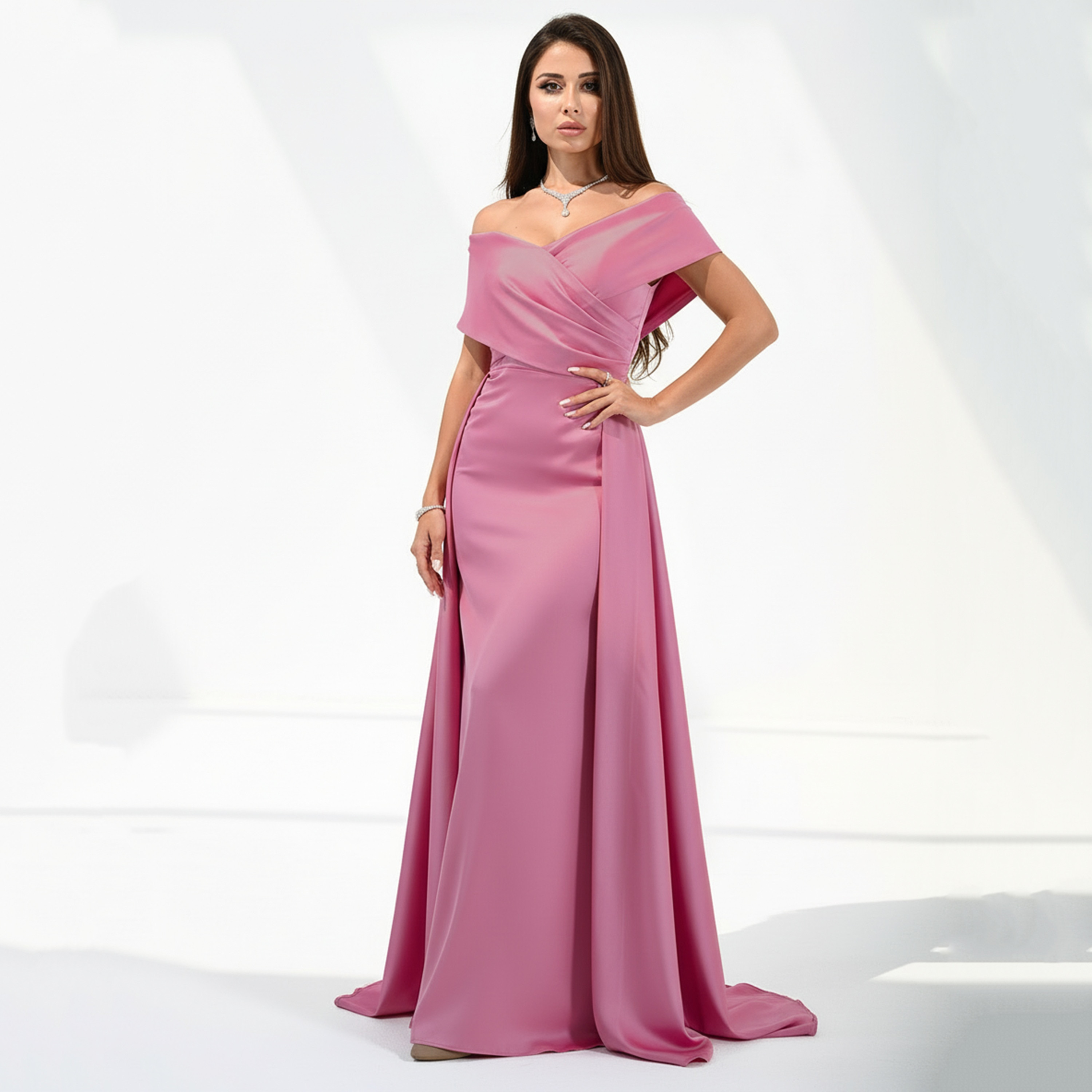 Akadia Wrap Bust Satin Evening Women's Maxi Dress-women-clothing-dresses-image-19