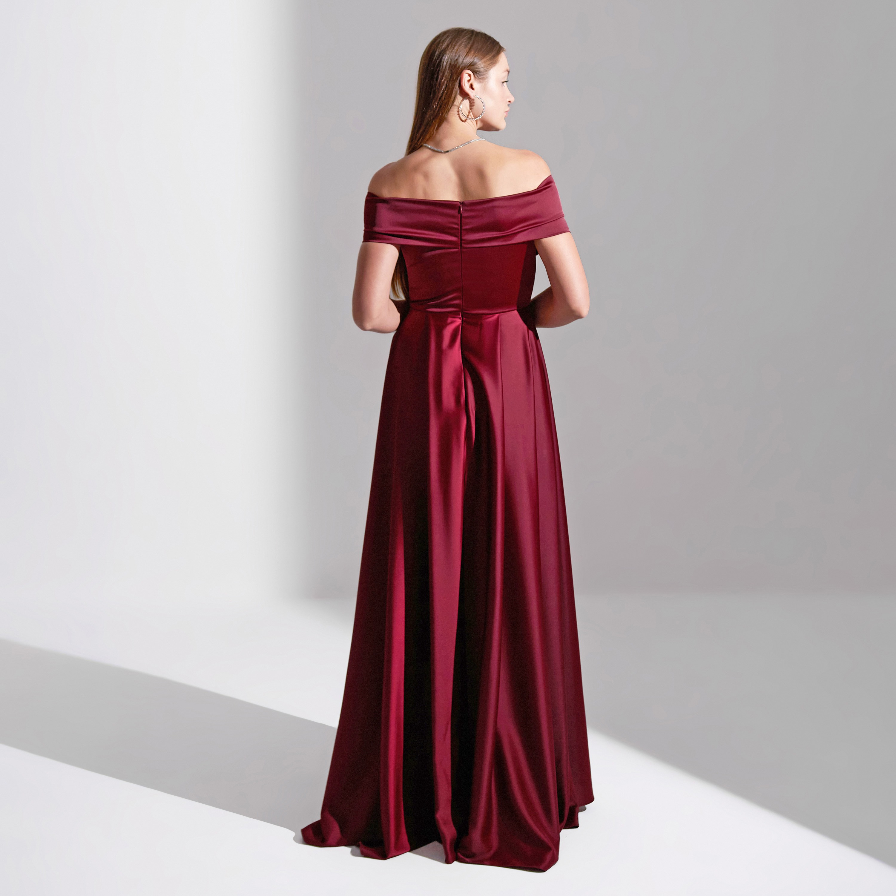 Akadia Wrap Bust Satin Evening Women's Maxi Dress-women-clothing-dresses-image-3