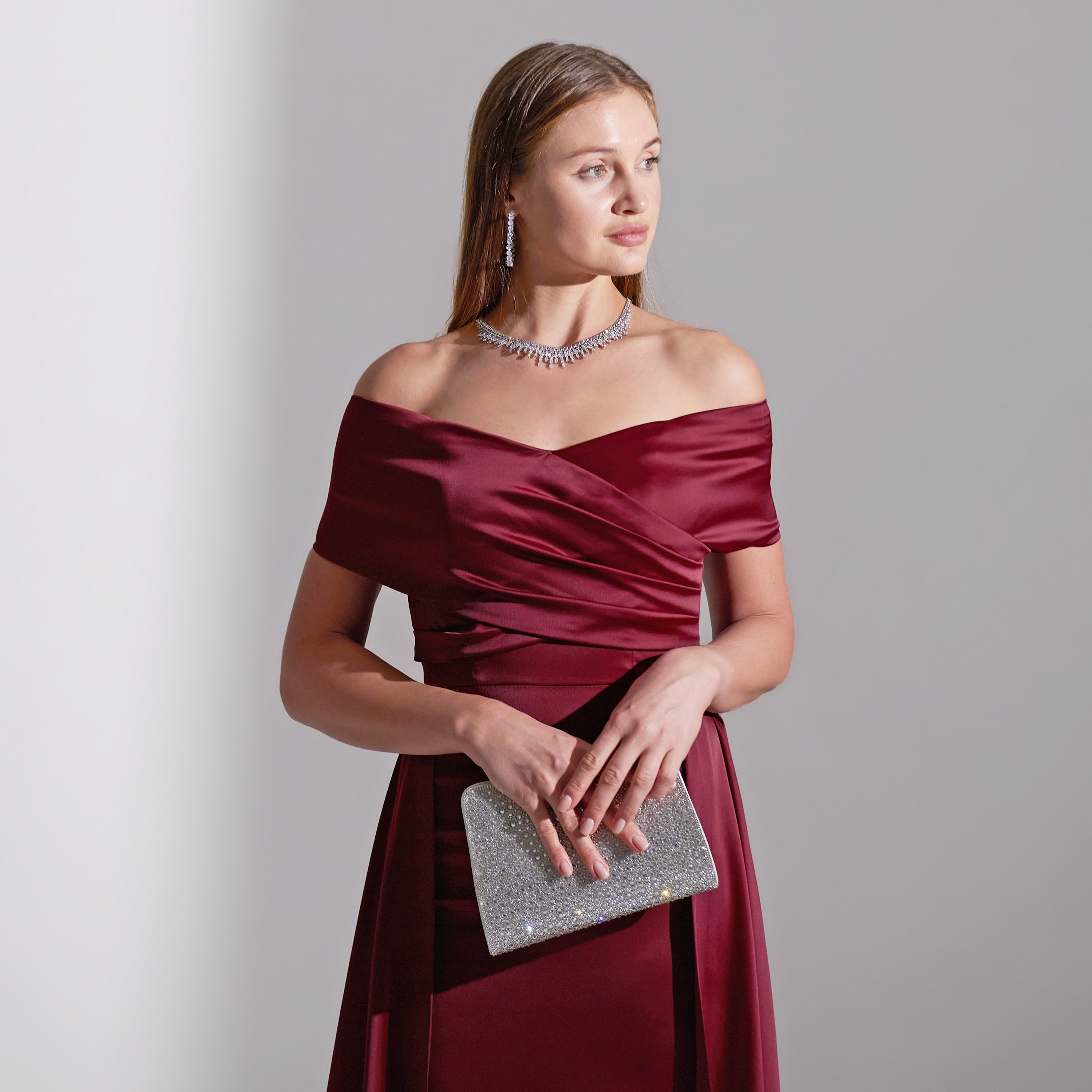 Akadia Wrap Bust Satin Evening Women's Maxi Dress-women-clothing-dresses-image-5