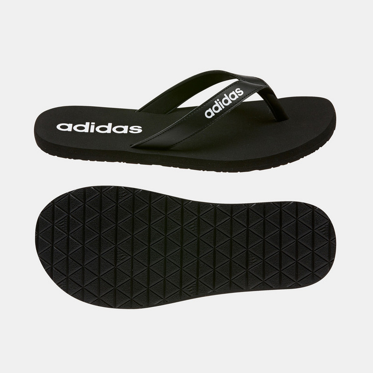 Adidas Men's Logo Print Thong Slippers - EEZAY