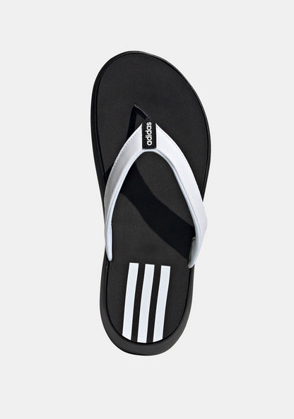 Adidas Women's Logo Print Thong Slippers - Comfort-Women%27s Flip Flops & Beach Slippers-image-2