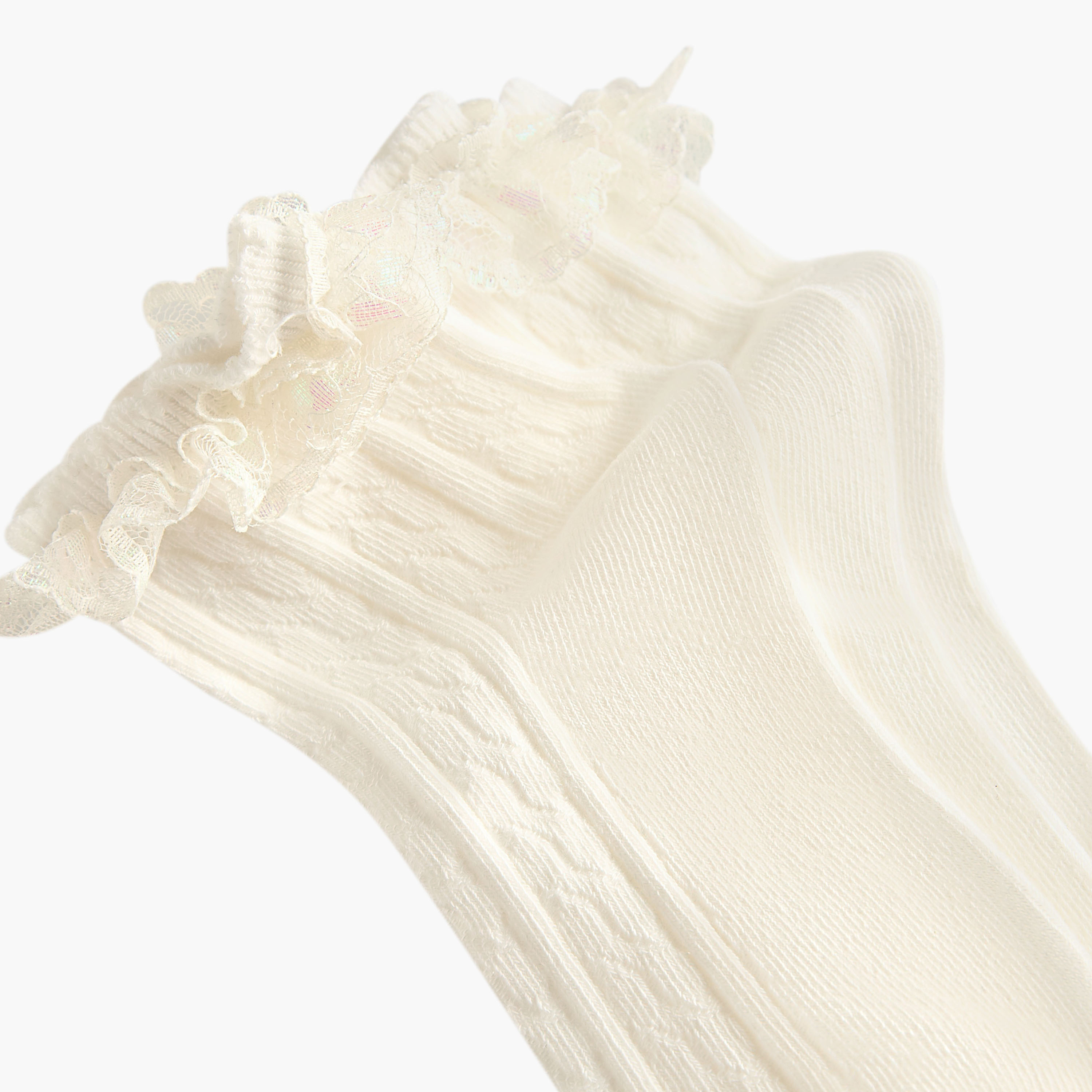 Pack of 3 Celeste Girls Socks with Embroidered Frill Detail-girls-accessories-socks-image-4