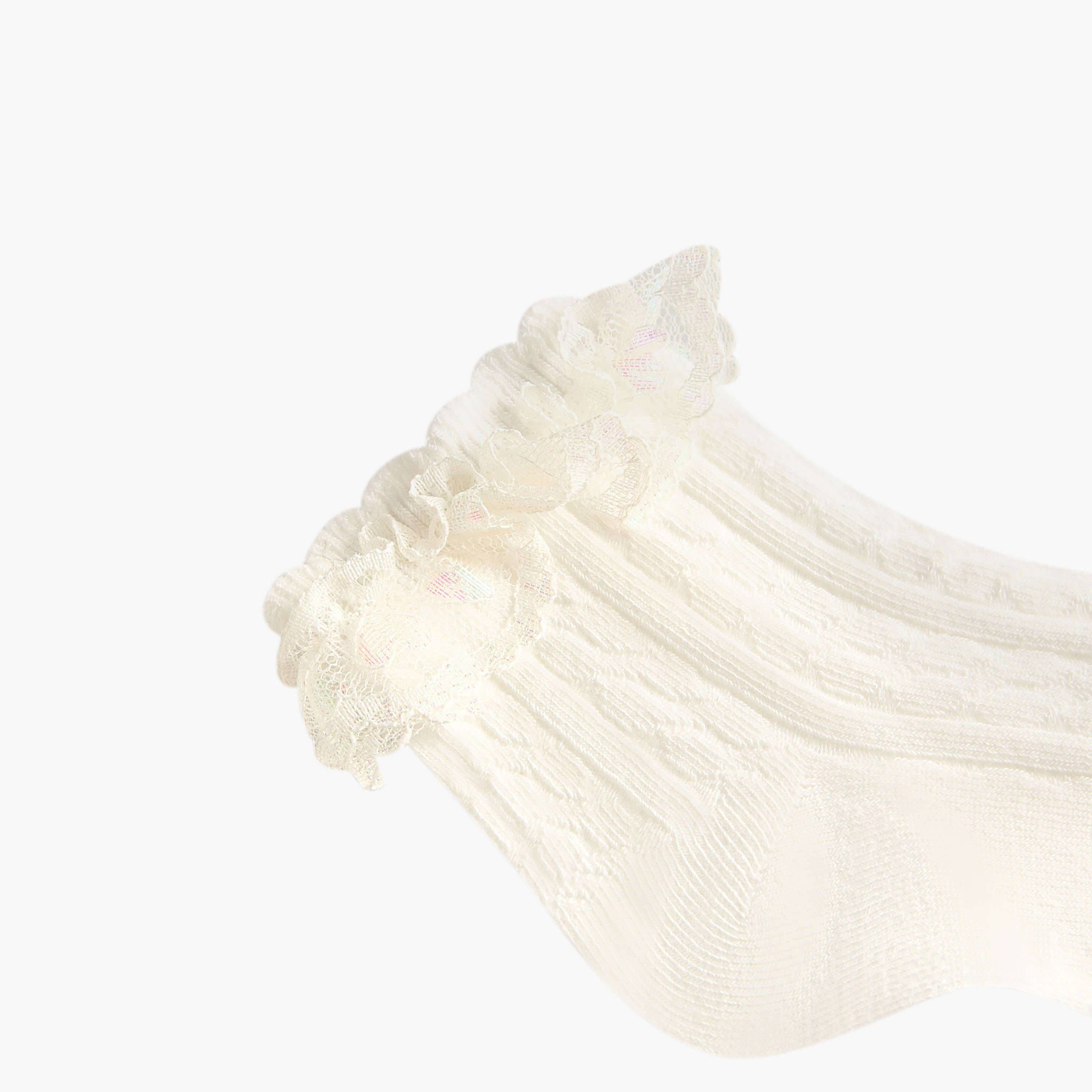 Pack of 3 Celeste Girls Socks with Embroidered Frill Detail-girls-accessories-socks-image-5