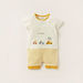 Juniors Striped Romper with Round Neck and Short Sleeves-Rompers%2C Dungarees and Jumpsuits-thumbnail-0