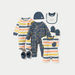 Juniors Striped Romper with Round Neck and Button Closure-Rompers%2C Dungarees and Jumpsuits-thumbnail-4