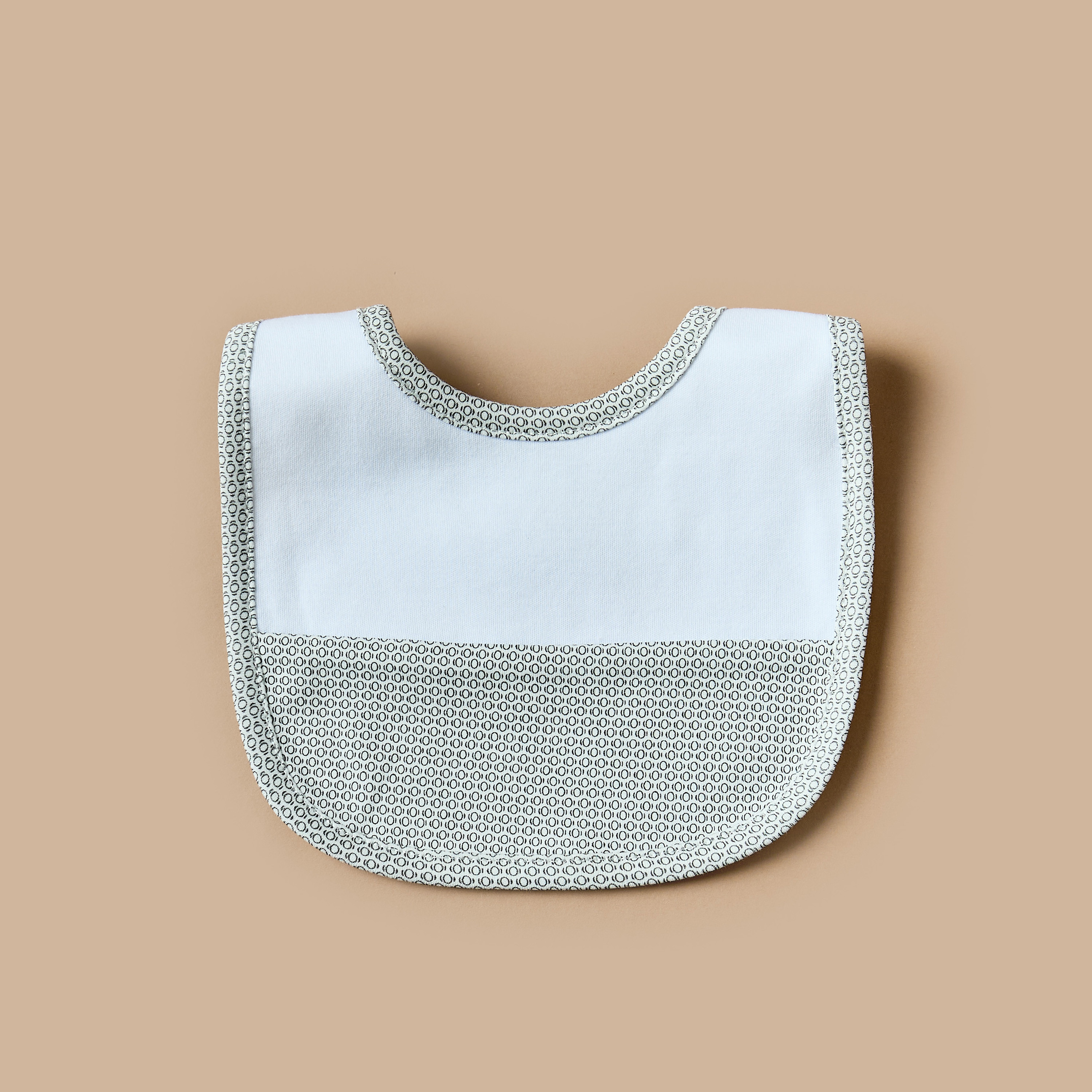 Giggles Printed Muslin Bib with Button Closure-baby-feeding-bibs-image-1
