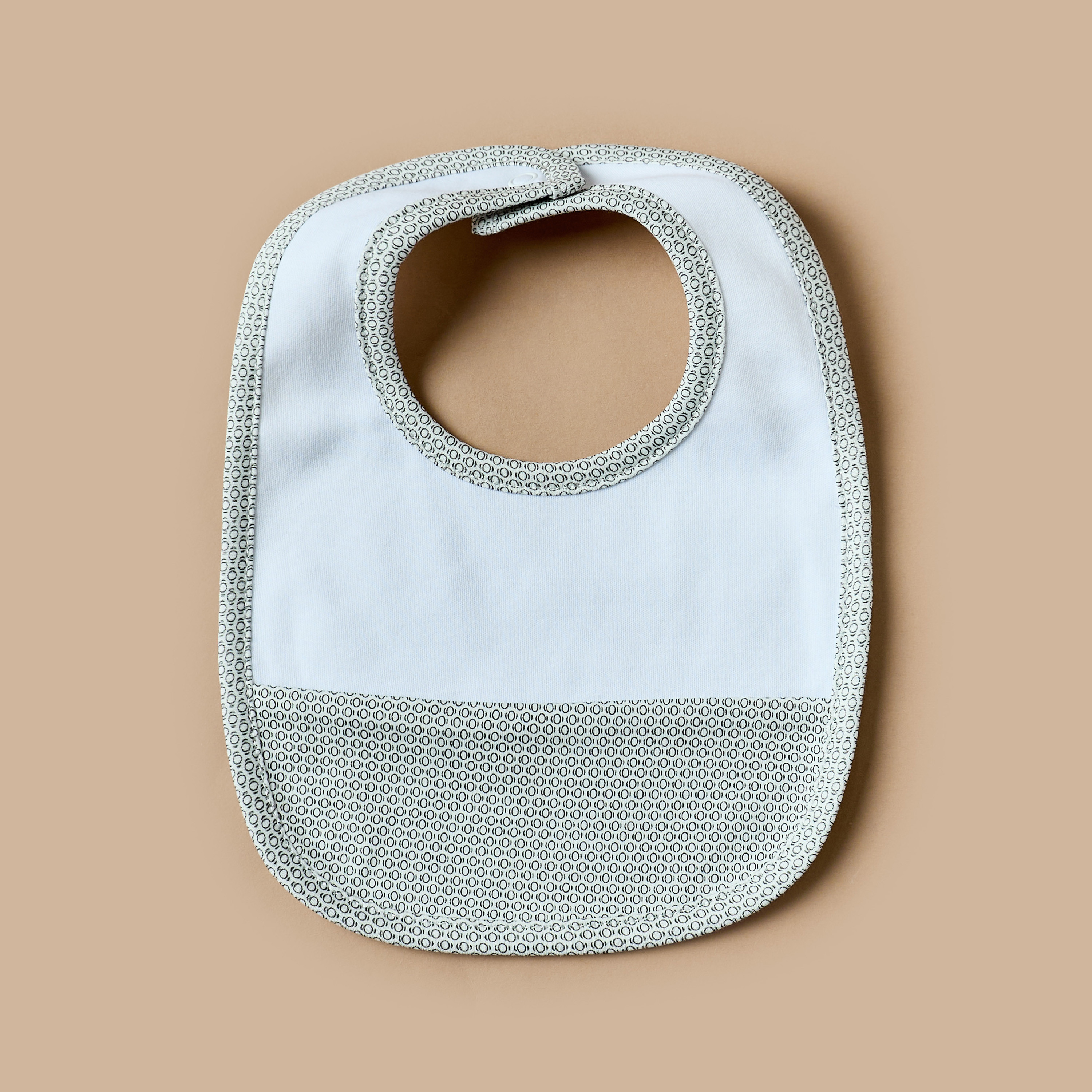 Giggles Printed Muslin Bib with Button Closure-baby-feeding-bibs-image-2