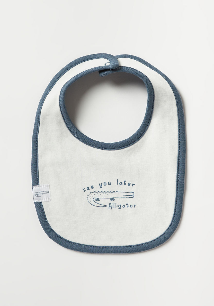 Juniors Printed Bib with Snap Button Closure-Bibs and Burp Cloths-image-3