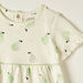 Juniors Pear Print Dress with Round Neck and Short Sleeves-Dresses%2C Gowns and Frocks-thumbnail-1