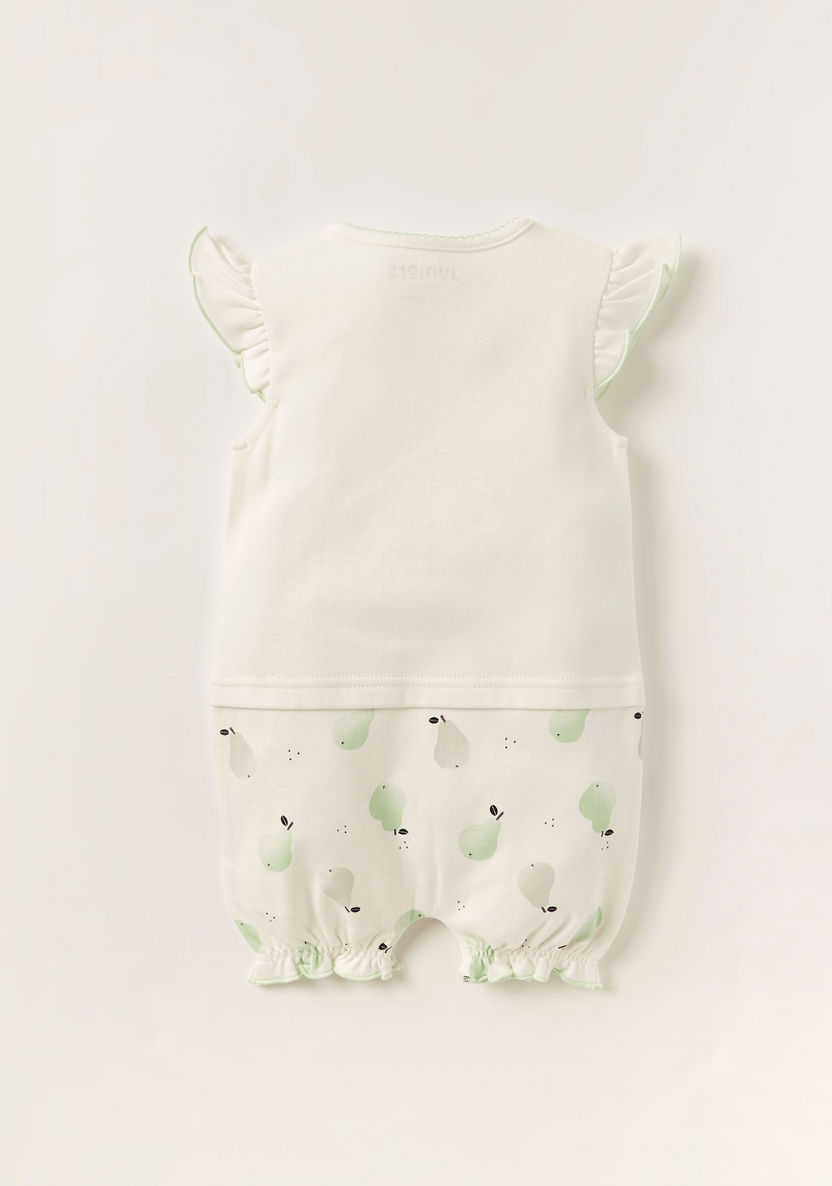 Juniors Printed Rompers with Ruffled Sleeves-Rompers%2C Dungarees and Jumpsuits-image-3