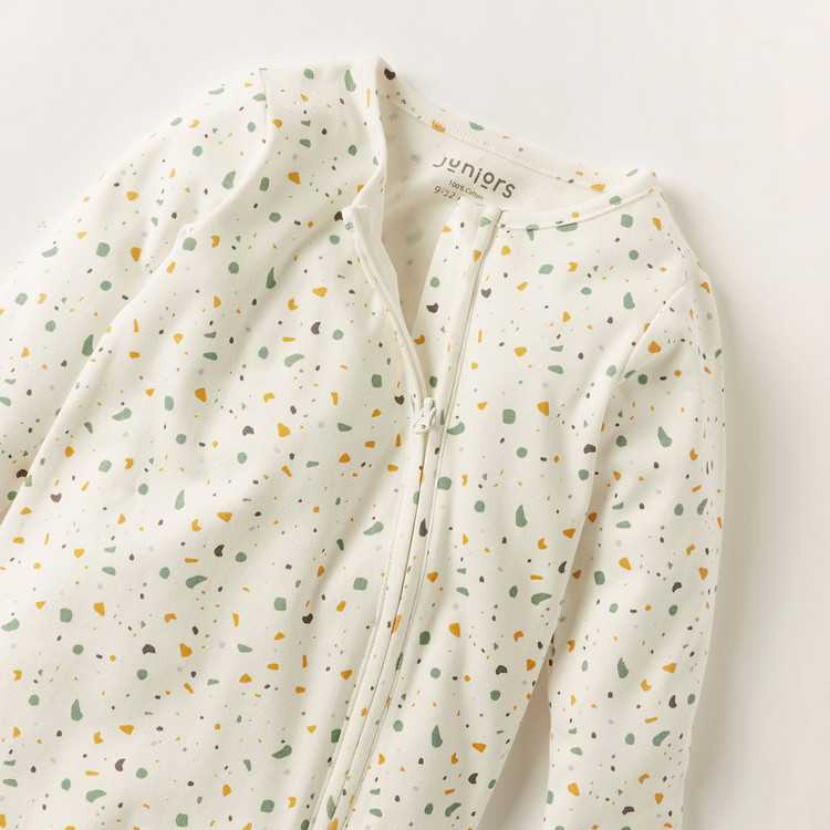 Juniors Printed Sleepsuit with Long Sleeves