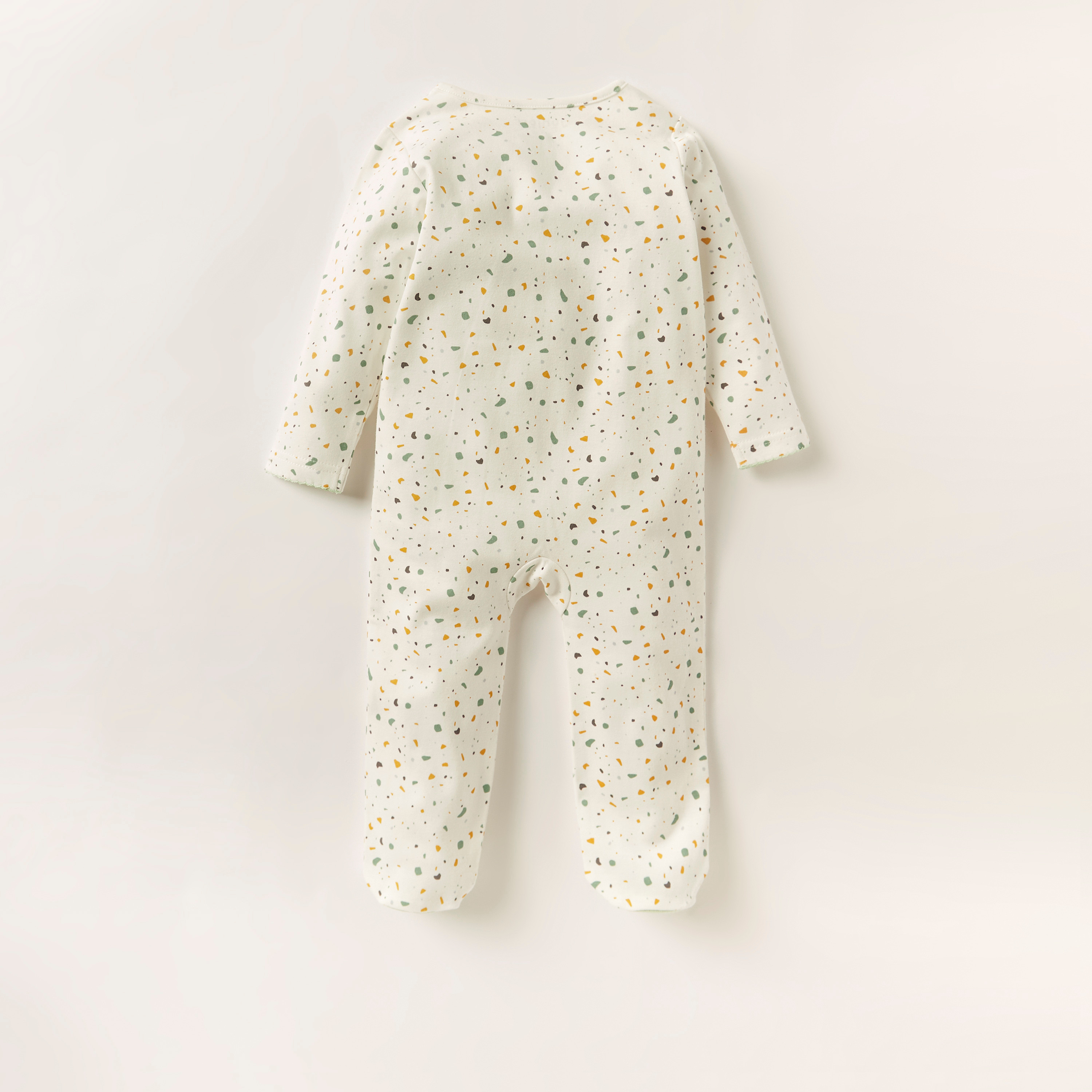 Juniors Printed Sleepsuit with Long Sleeves-baby-girls-clothing-nightwear-sleepsuits-image-4
