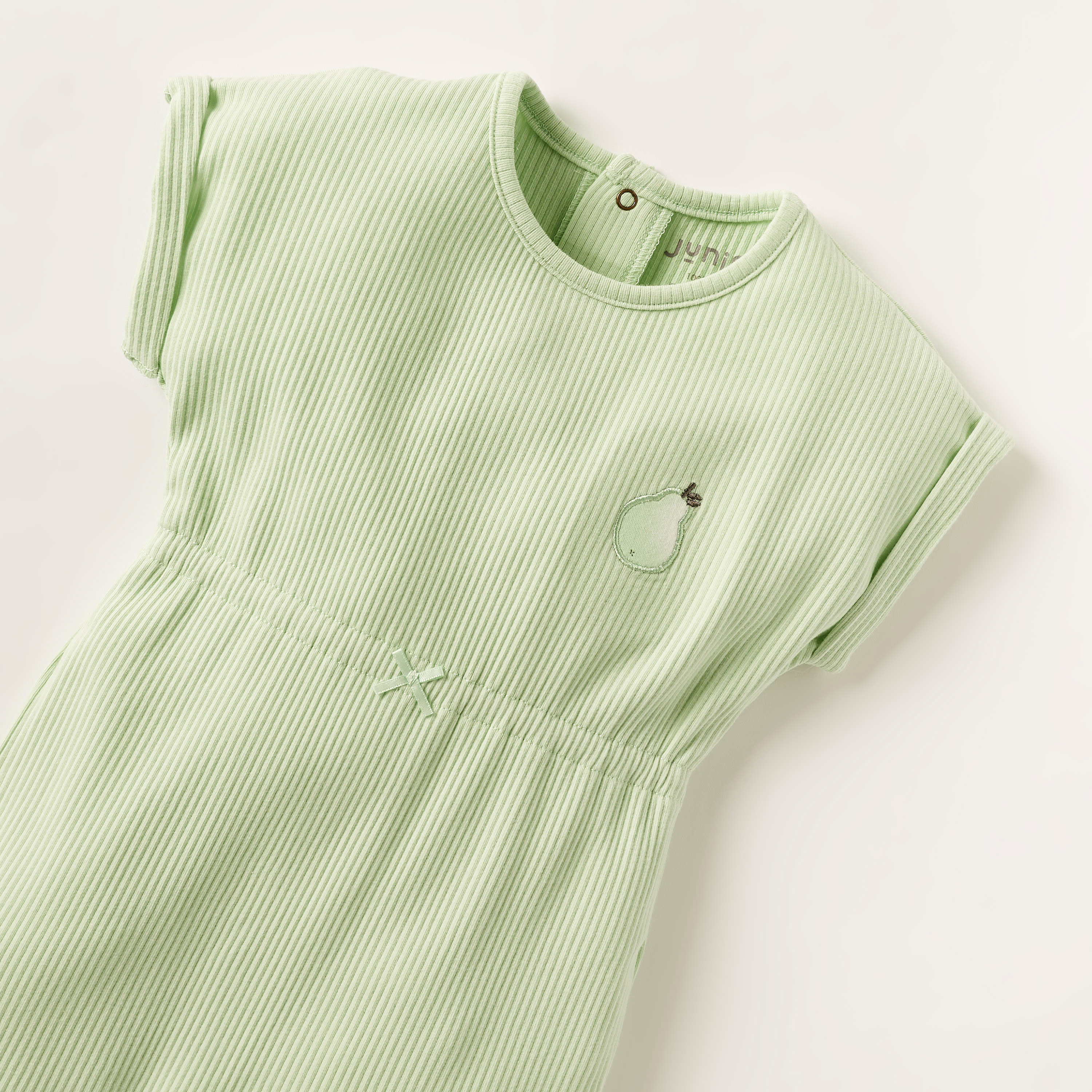 بدلة نوم مضلعة بأكمام قصيرة من جونيورز-baby-girls-clothing-nightwear-sleepsuits-image-2
