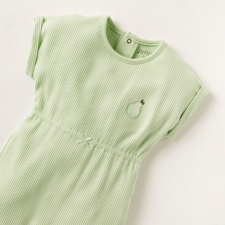 Juniors Ribbed Sleepsuit with Short Sleeves