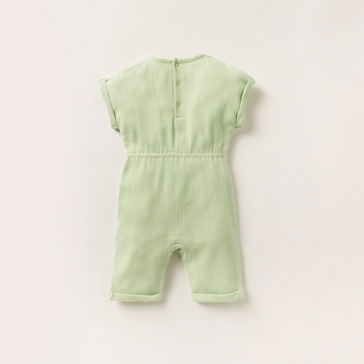 Juniors Ribbed Sleepsuit with Short Sleeves