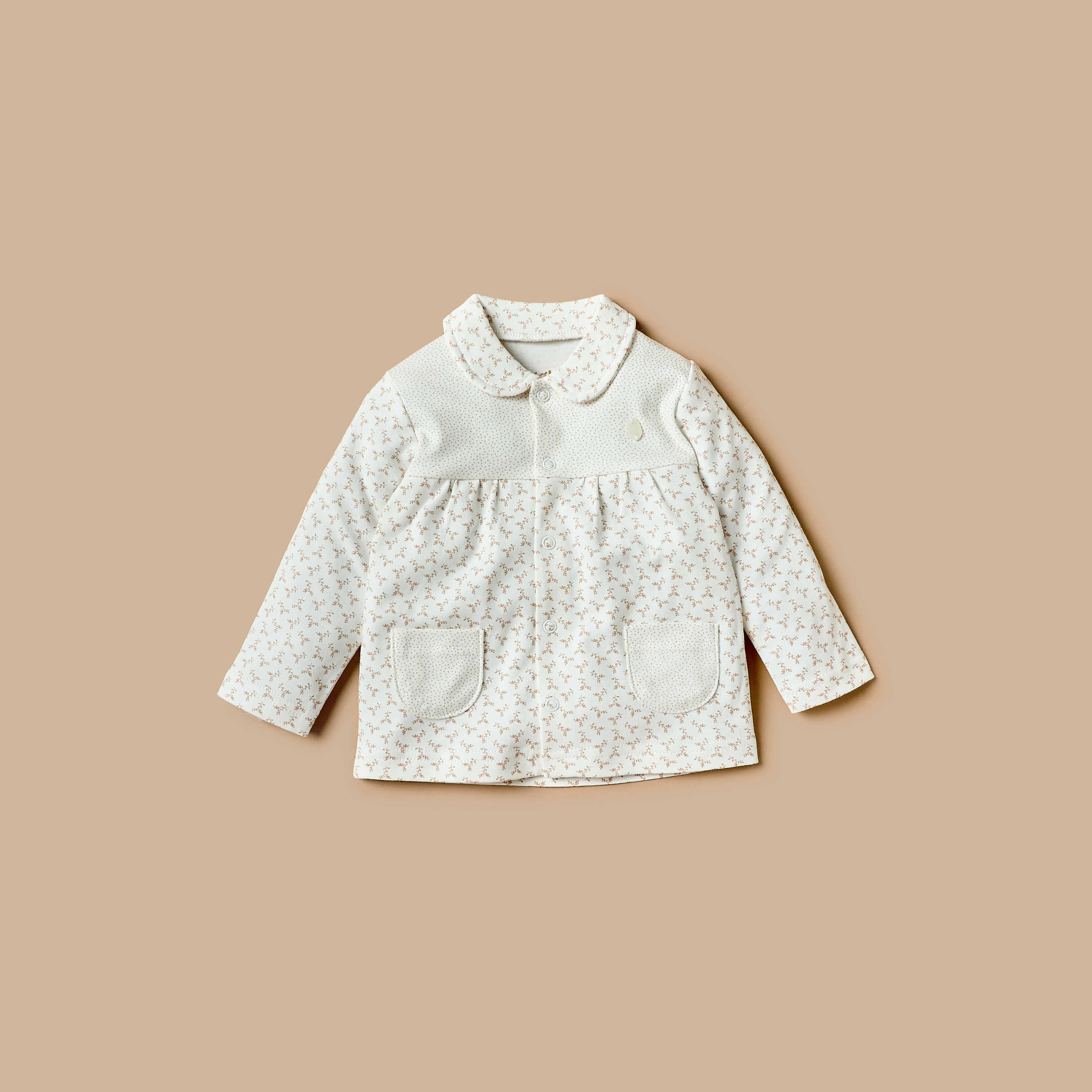 طقم بنطلون بيجاما بخصر مطاطي وقميص بأكمام طويلة وطبعات زهرية من جيجلز-baby-girls-clothing-nightwear-pyjamasets-image-2