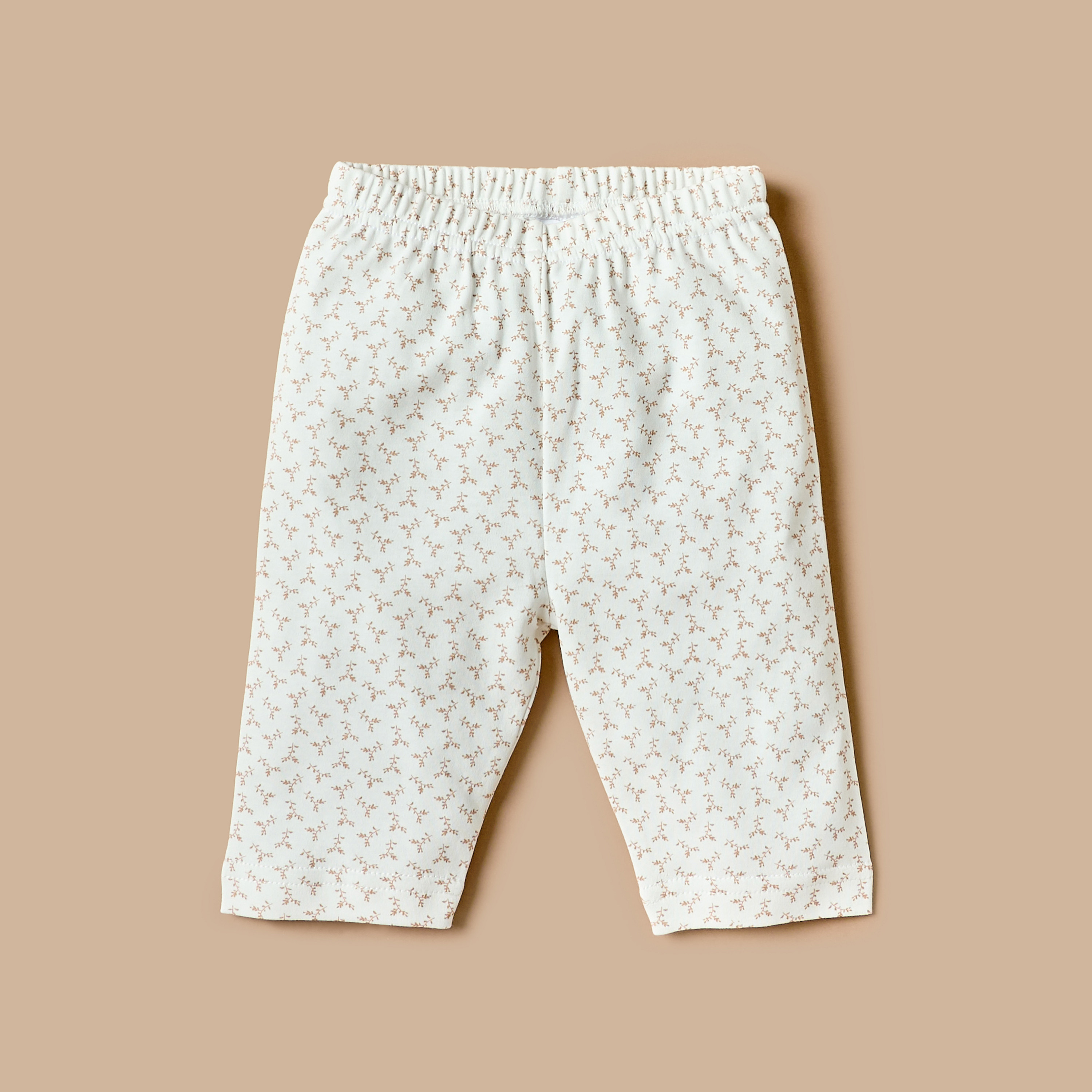 طقم بنطلون بيجاما بخصر مطاطي وقميص بأكمام طويلة وطبعات زهرية من جيجلز-baby-girls-clothing-nightwear-pyjamasets-image-3
