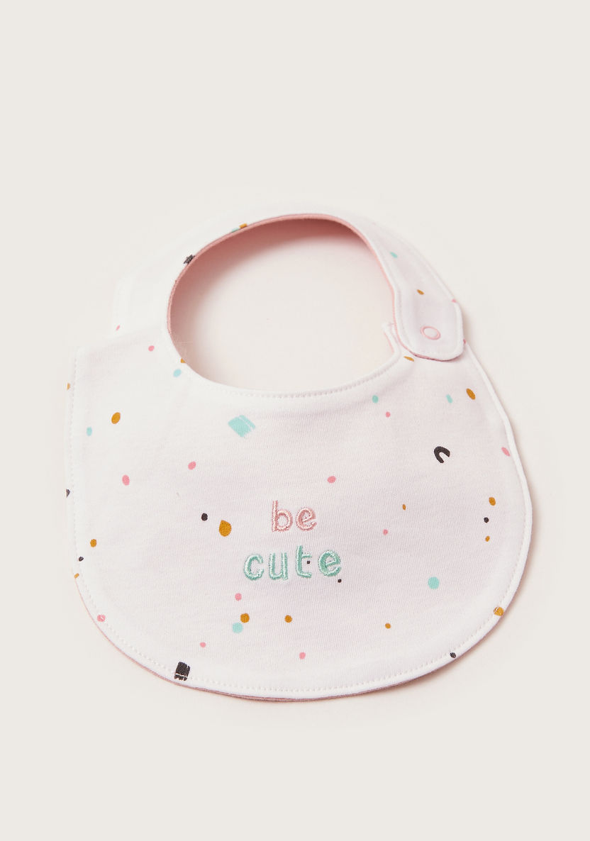 Juniors All-Over Printed Bib with Press Button Closure and Embroidery-Bibs and Burp Cloths-image-3