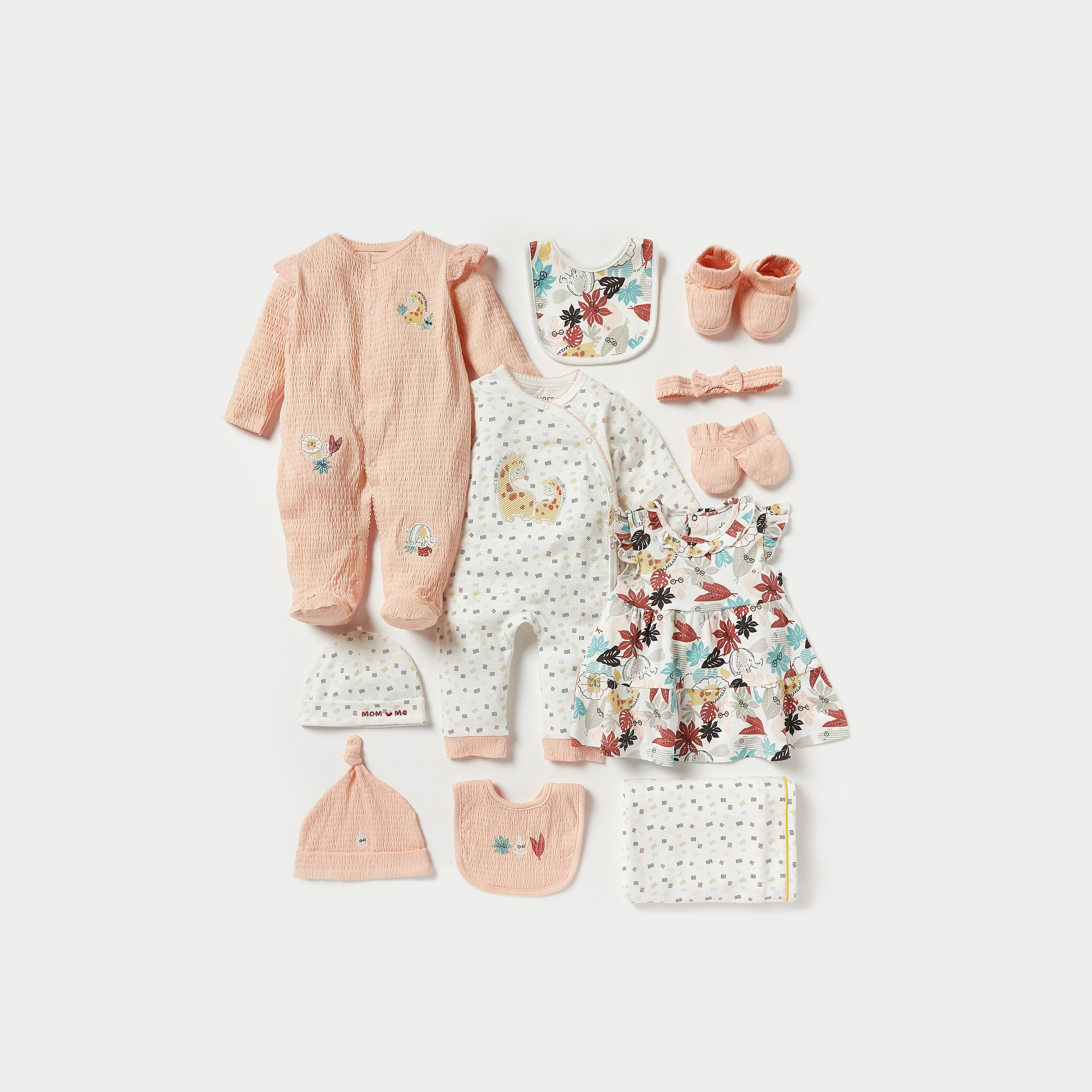 Juniors Printed Sleepsuit with Long Sleeves and Button Closure-baby-girls-clothing-nightwear-sleepsuits-image-5